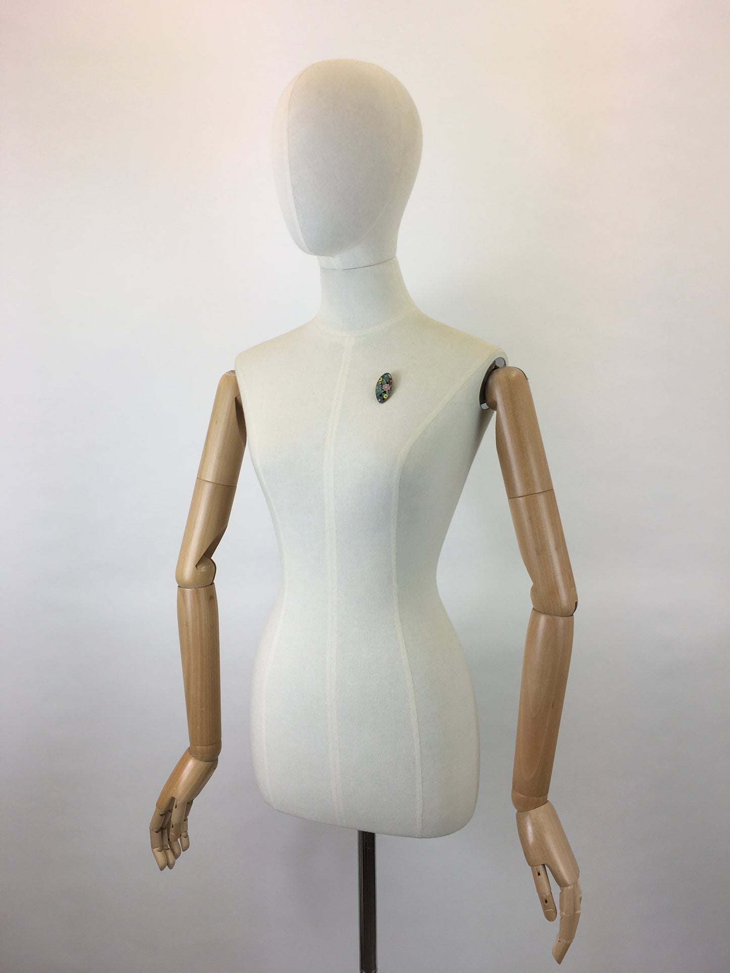 Original 1930’s Darling Enamel Dress Clip - In Soft Pastels