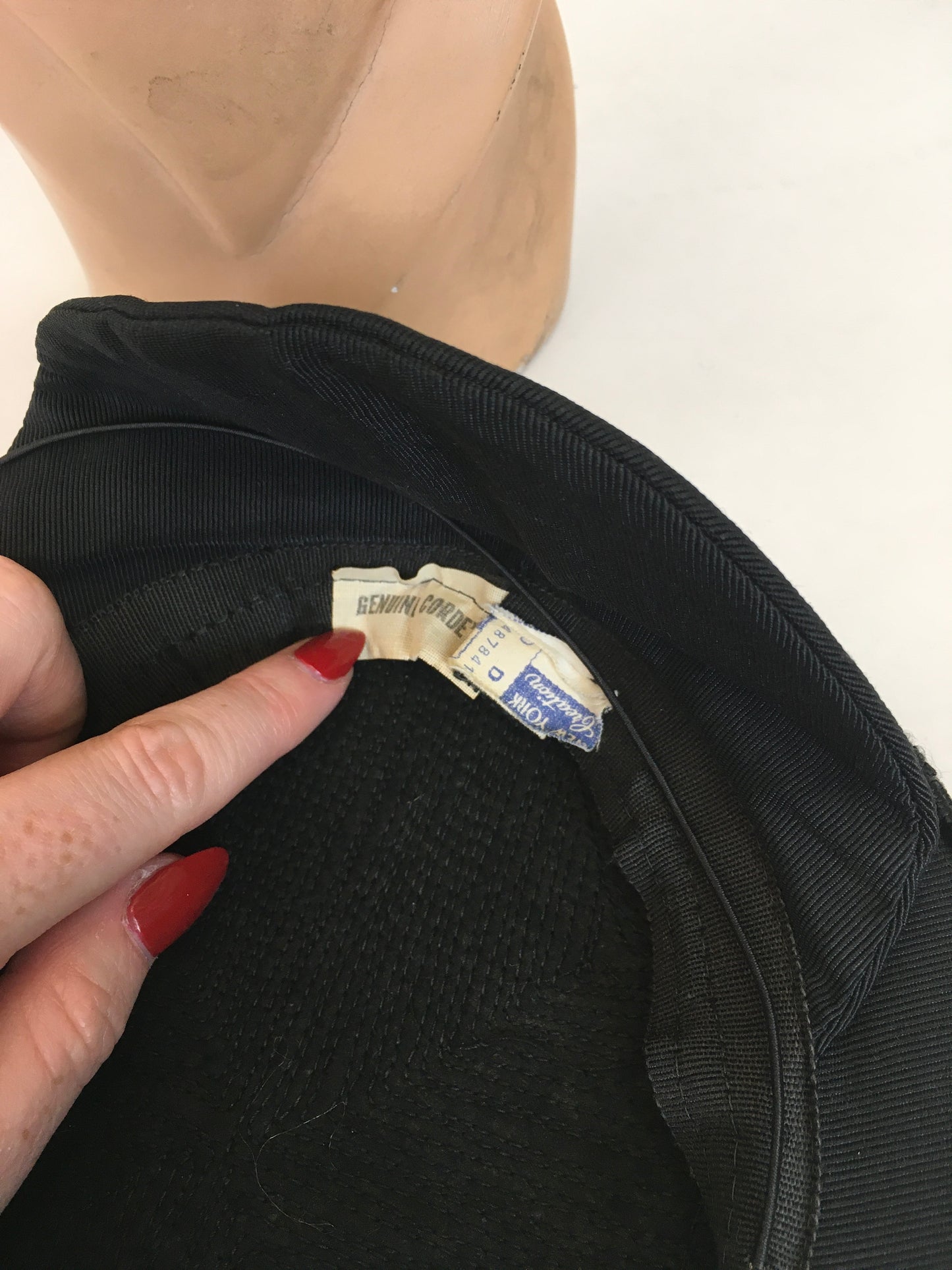 Original Sublime 1940's American Corde Tilt Hat - In Inky Black