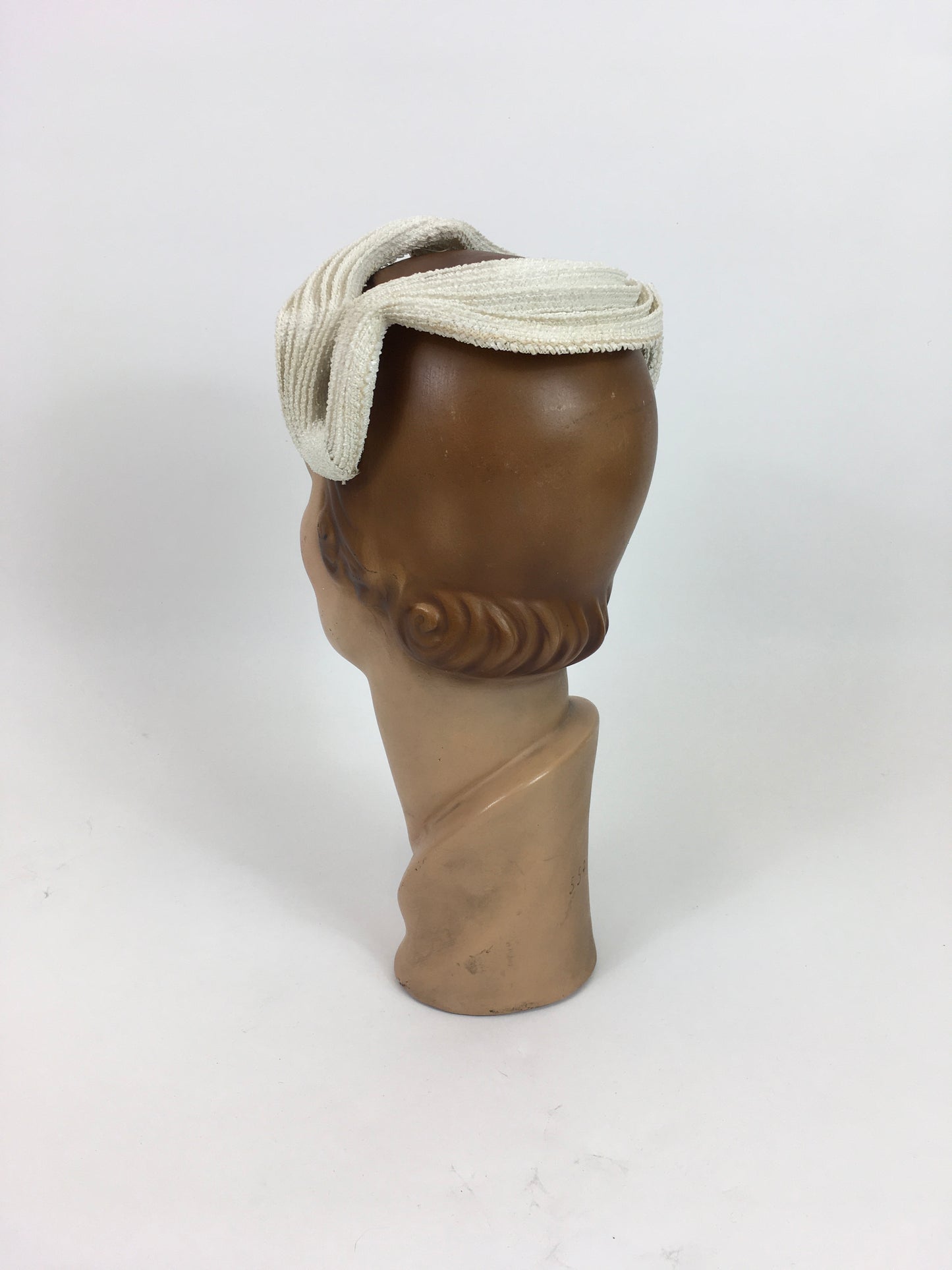 Original 1950’s Darling Ivory Headpiece - ‘ New Look’ Inspired with an Iconic Structure
