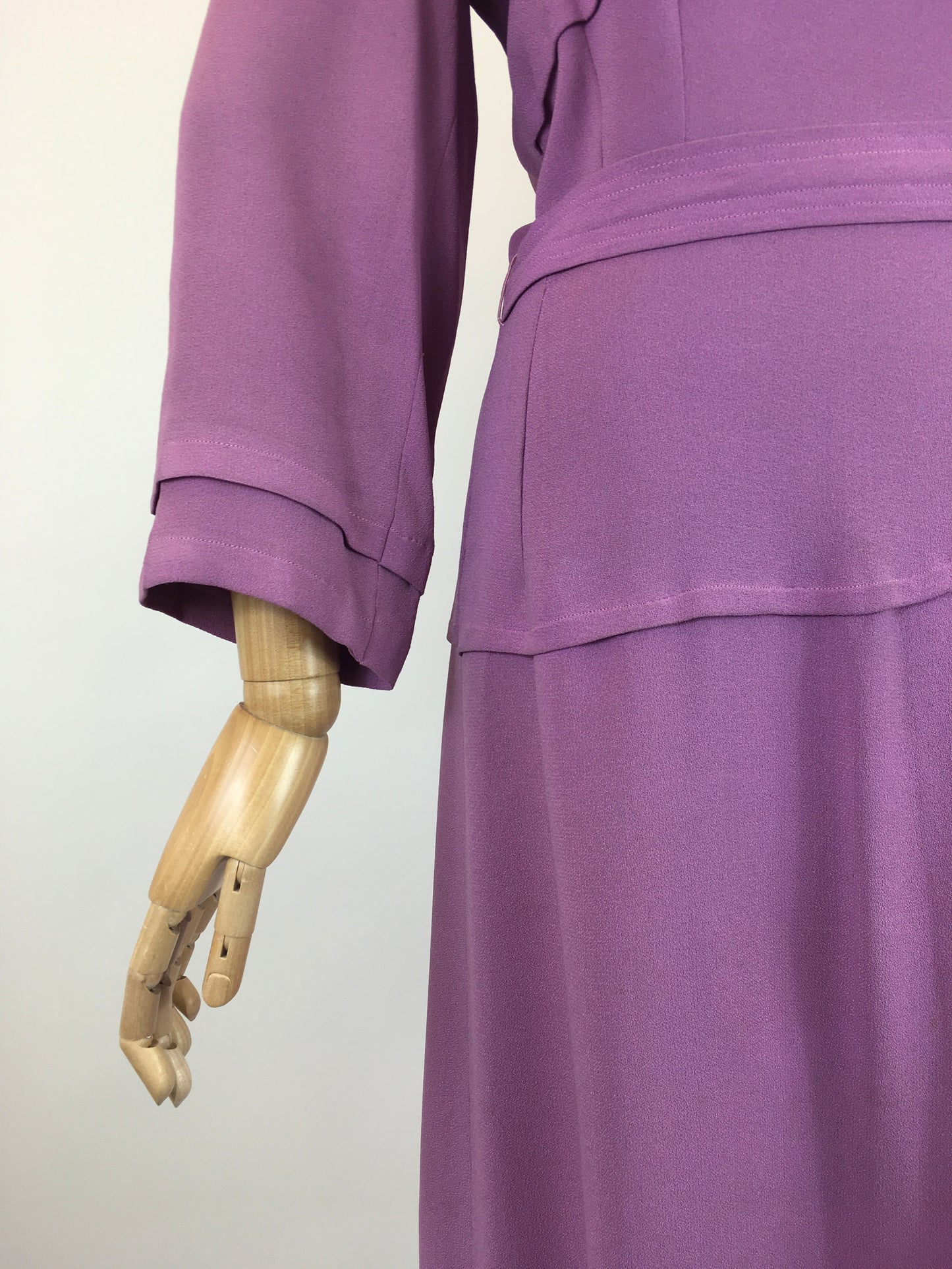 Original 1930’s Stunning Crepe Dress - In a Powdered Lilac