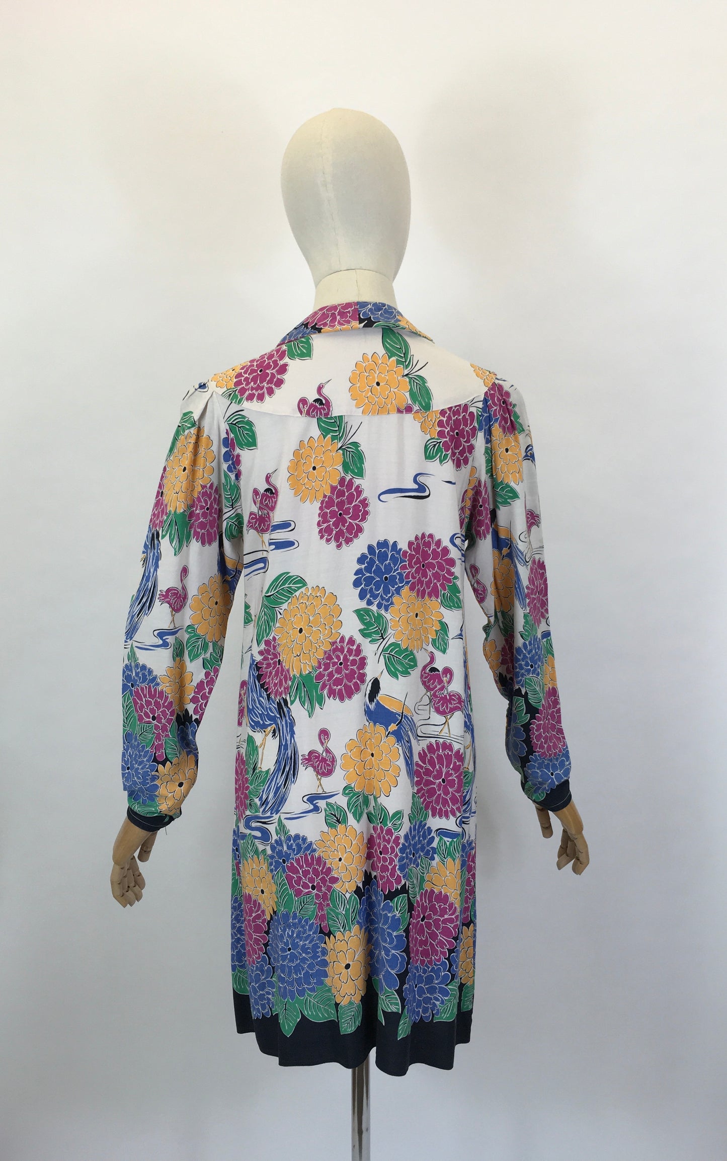 Original 1940’s SENSATIONAL Smock - With Amazing Print in Bold Bright Colours