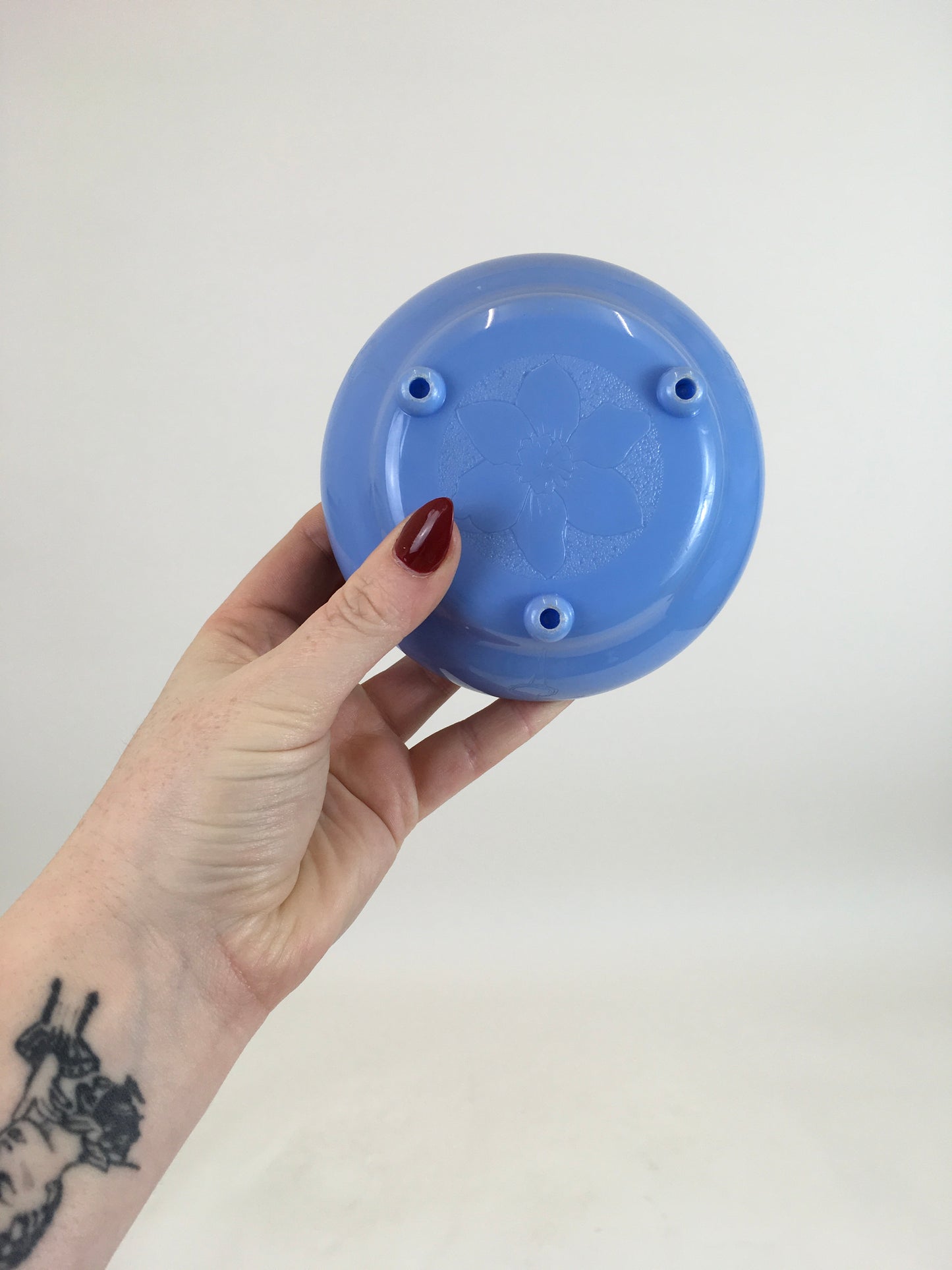 Original 1950's Darling Vanity Trinket Box - In Powder Blue