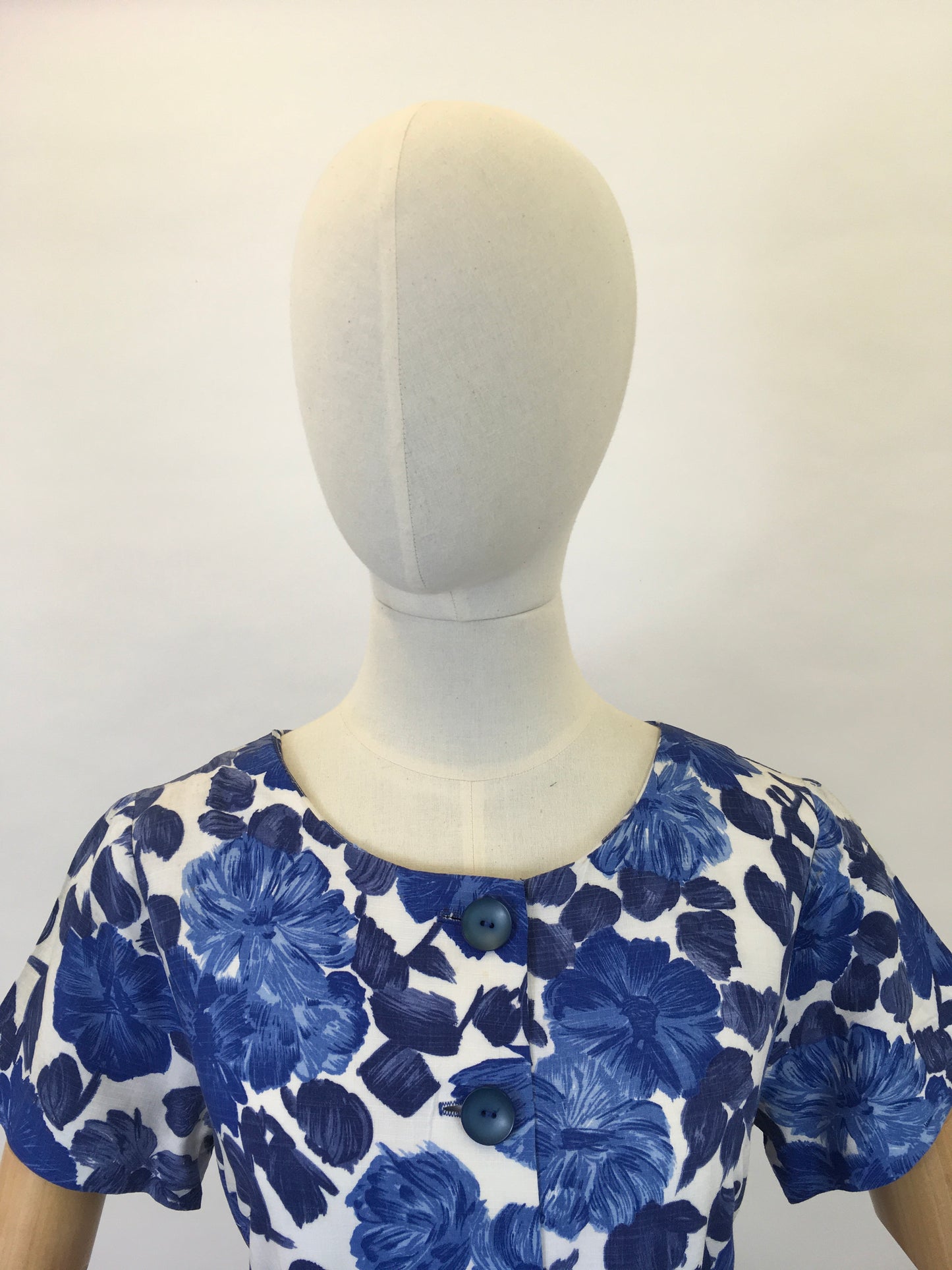 Original 1950’s Darling Floral Cotton Day Dress - Made by ‘ St. Michael ‘