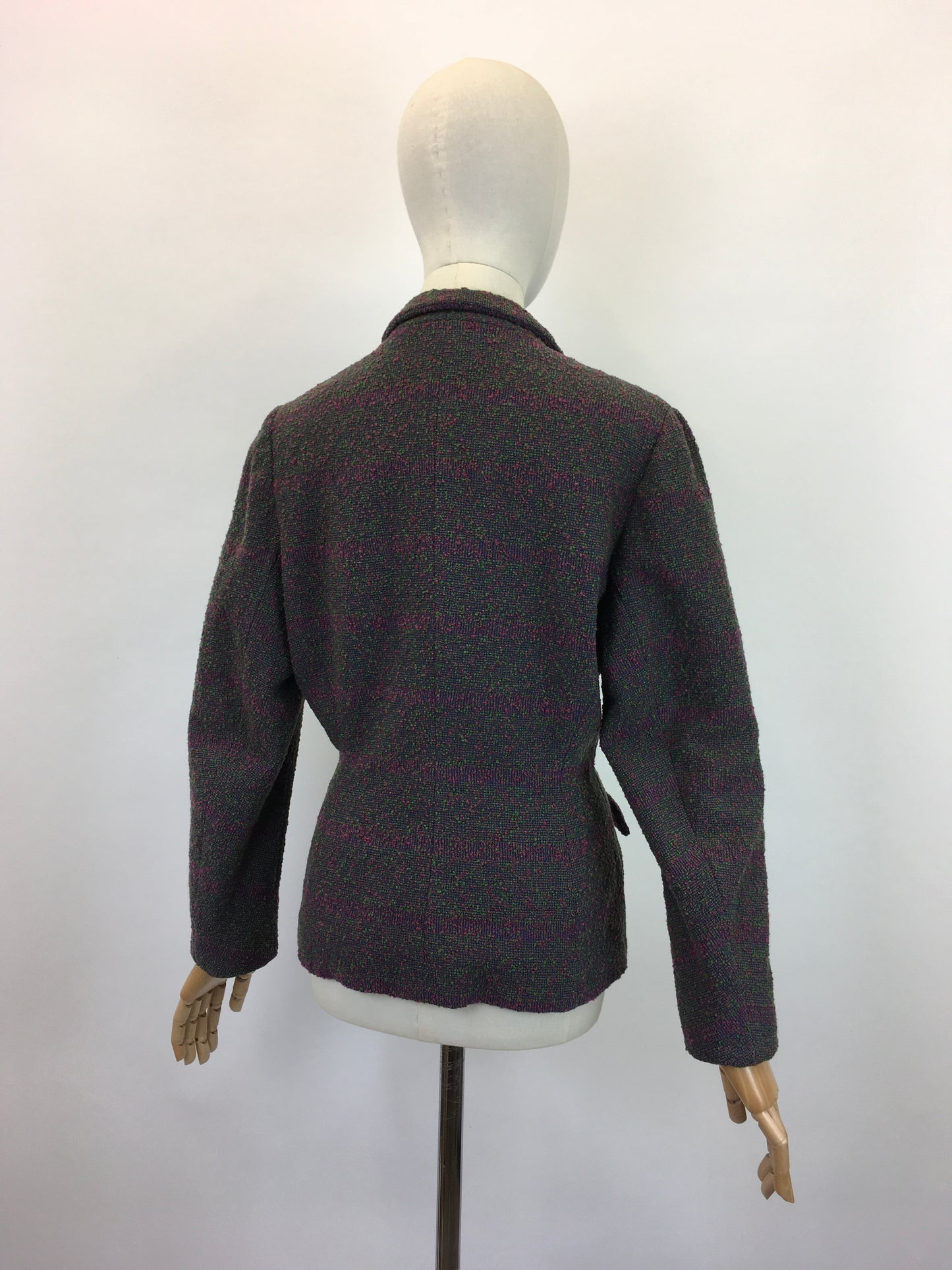 Original 1950's Fabulous Hebe Sports Jacket - In Purples and Greens