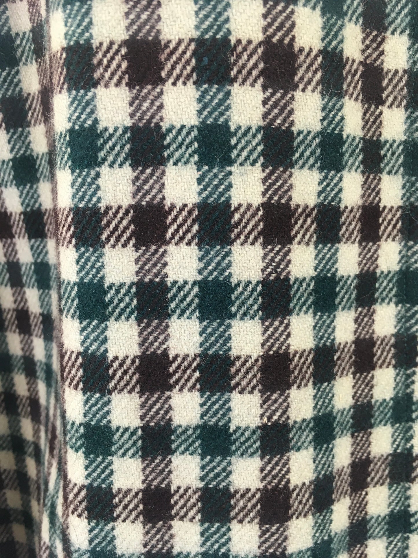 Original 1940's Fabulous Wool Swing Jacket - In Warming Brown and Forest Green