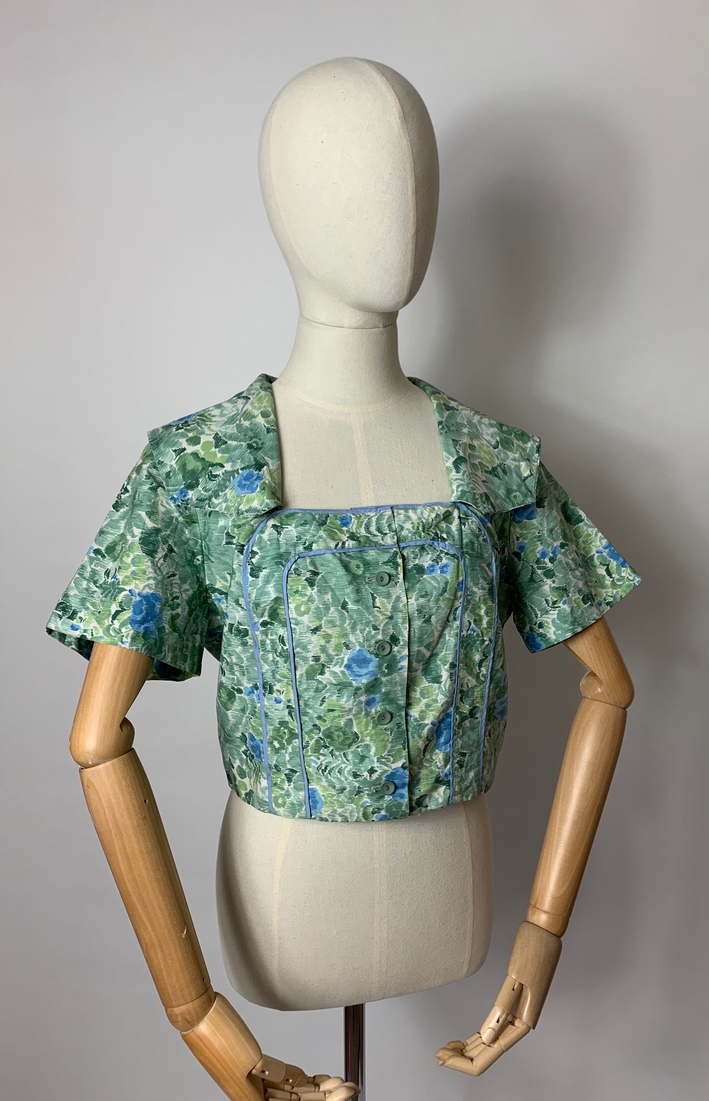 Original 1950s Horrockses Fashions Jacket / Bolero - In a Lovely Summertime Floral