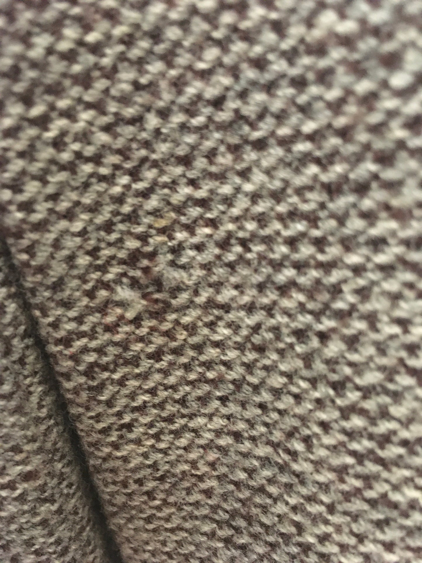 Original 1940’s Beautiful ‘ Hebe Sports ‘ Suit - In A Brown & Cream Woollen Tweed With Brown Velvet Trim