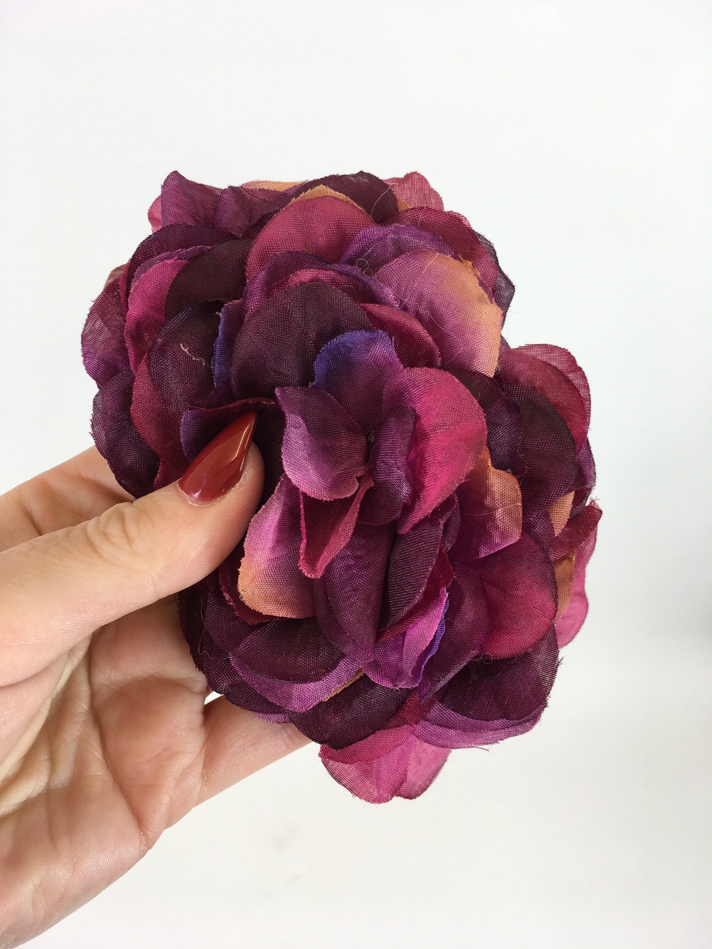 Reproduction Hydrangea Hairflower by Pin Up Curl - In a Deep Plum