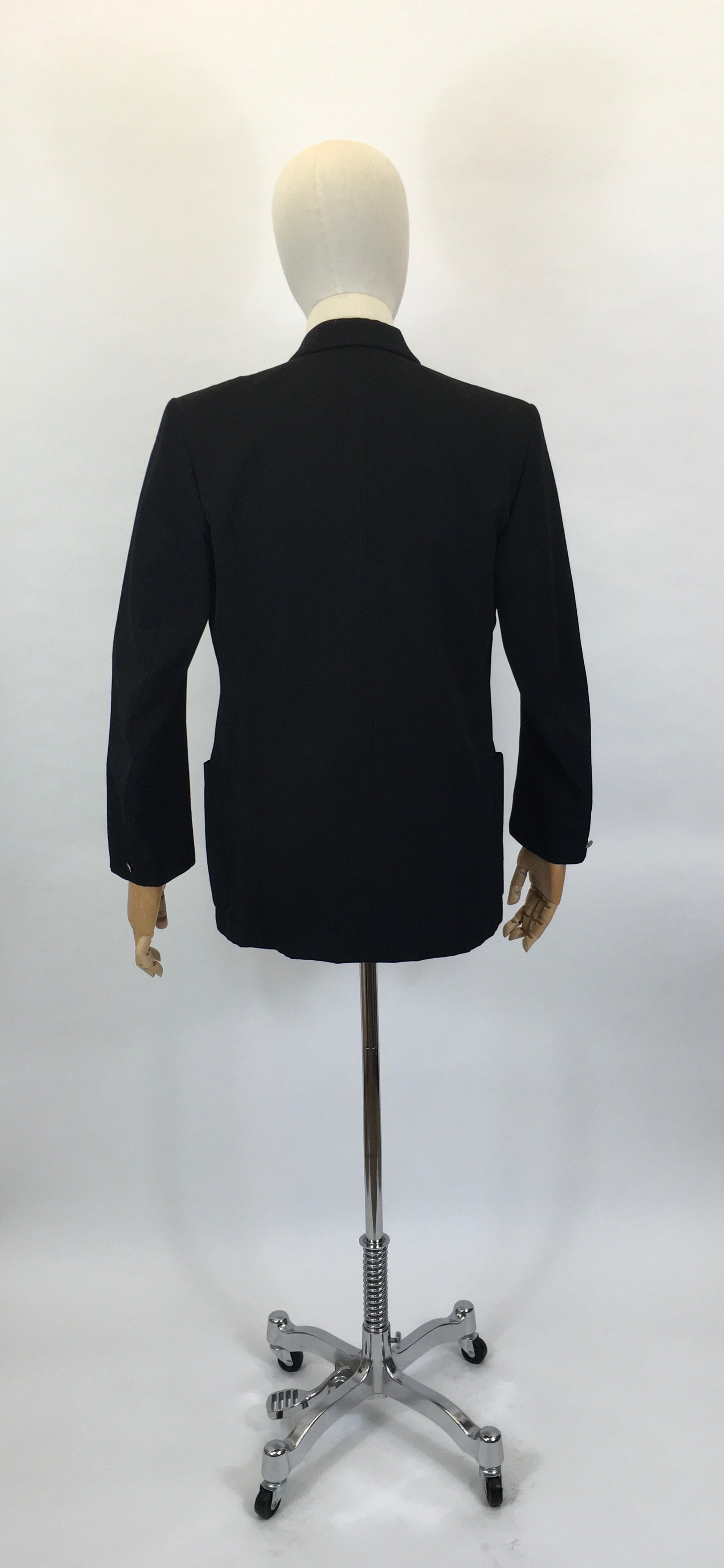 Original Gents Black Jacket by ‘ CWS Society Wear ‘ - Double Breasted with Strong Collar Lapels