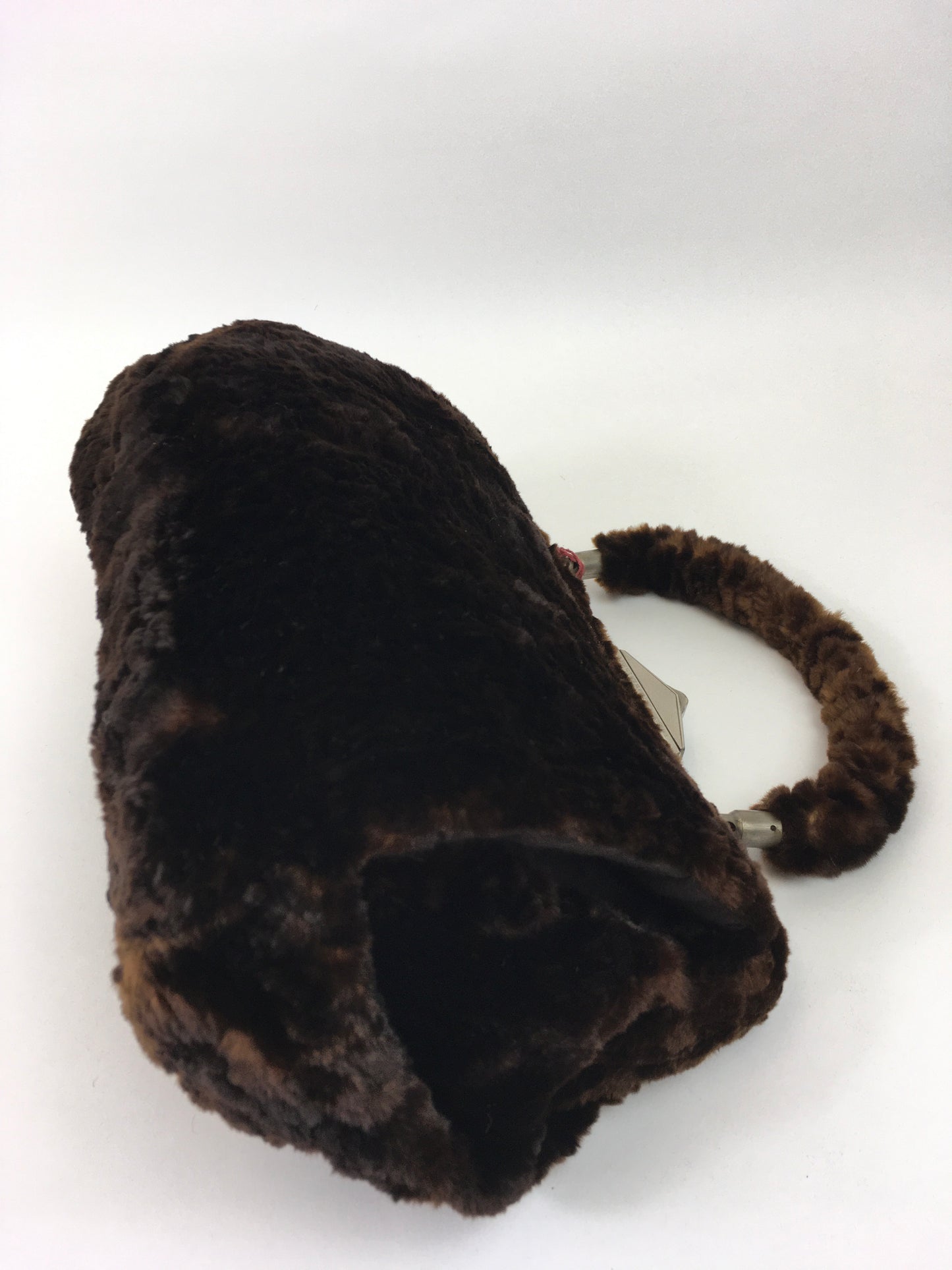 Original late 1920’s early 1930’s Moleskin Handbag and Muff - With A Fabulous Lock and Original Key