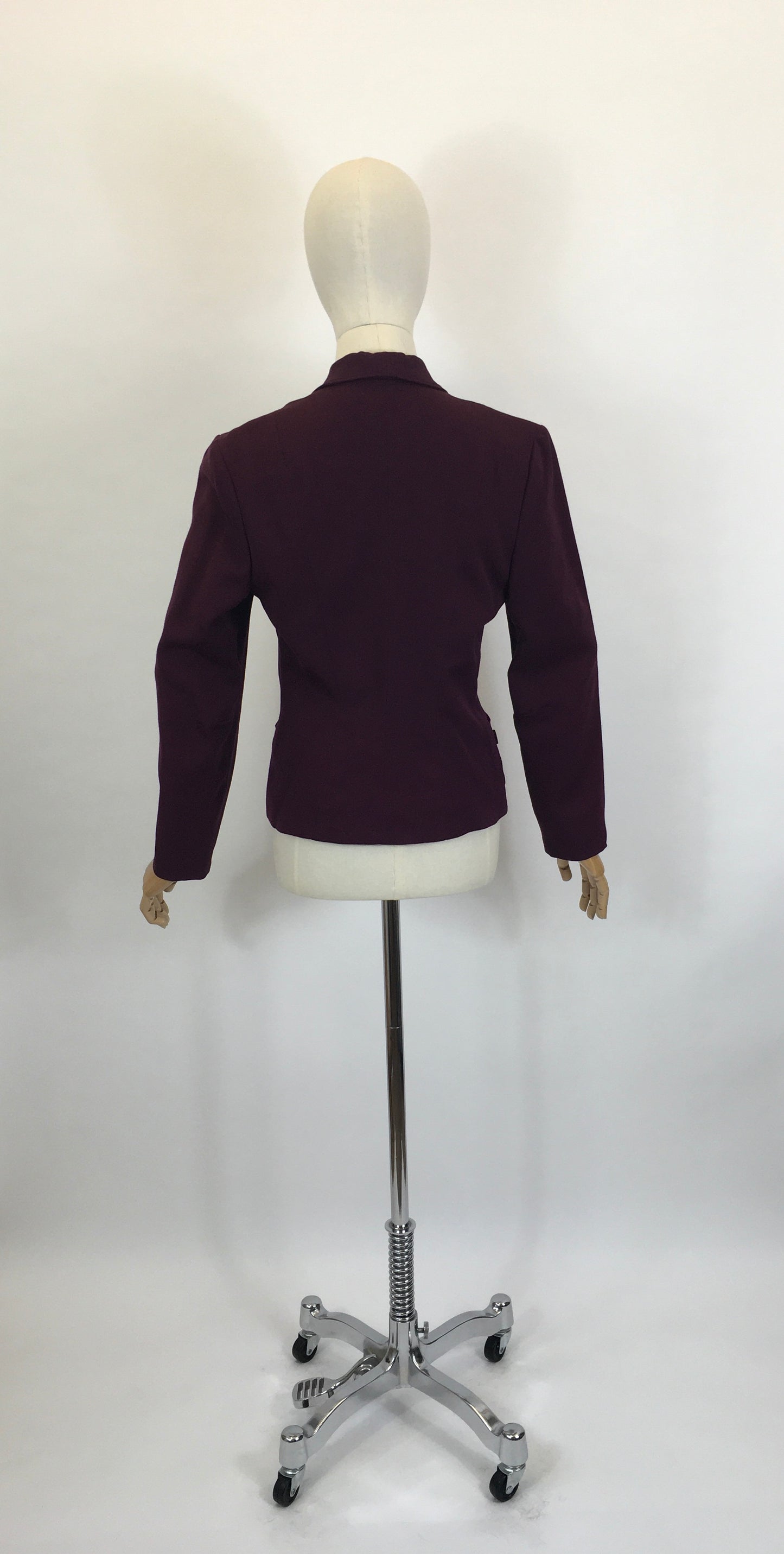 Original 1940’s Stunning Fitted Jacket - In A Divine Deep Plum Colour way