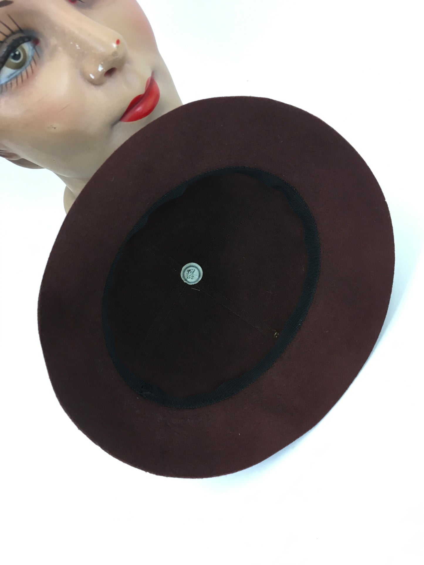 Original 1930's Sensational Sportswear Hat - In A Divine Warm Brown