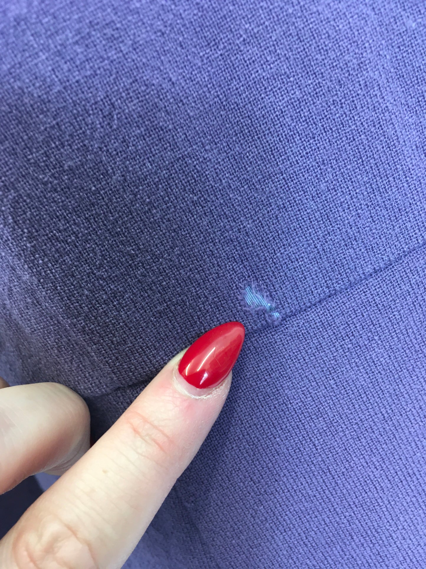 Original 1940’s Cadbury’s Purple Wool Dress - With Beaded Embellishment Details