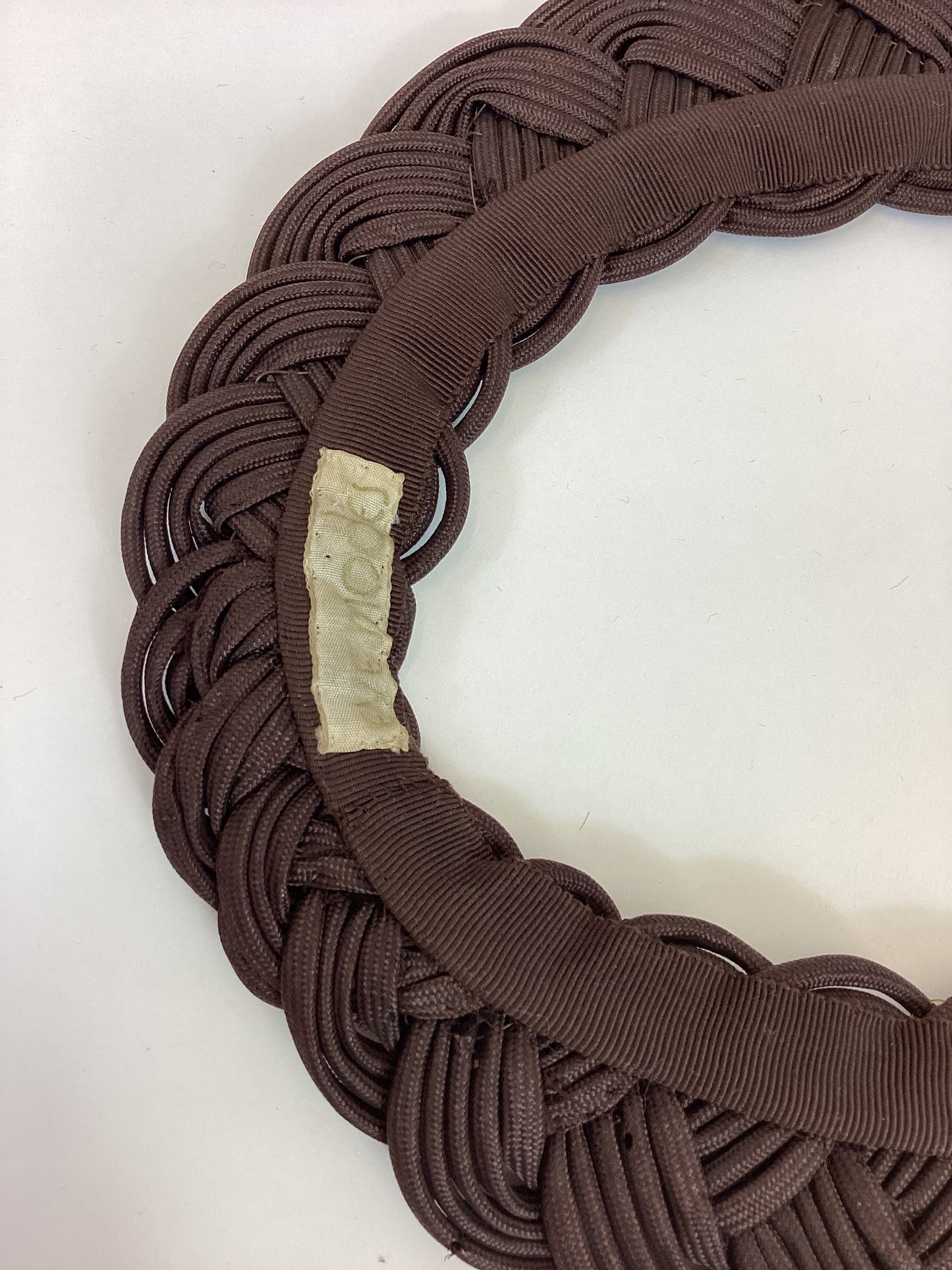 Original 40’s Darling Plaited Headpiece - In Chocolate Brown