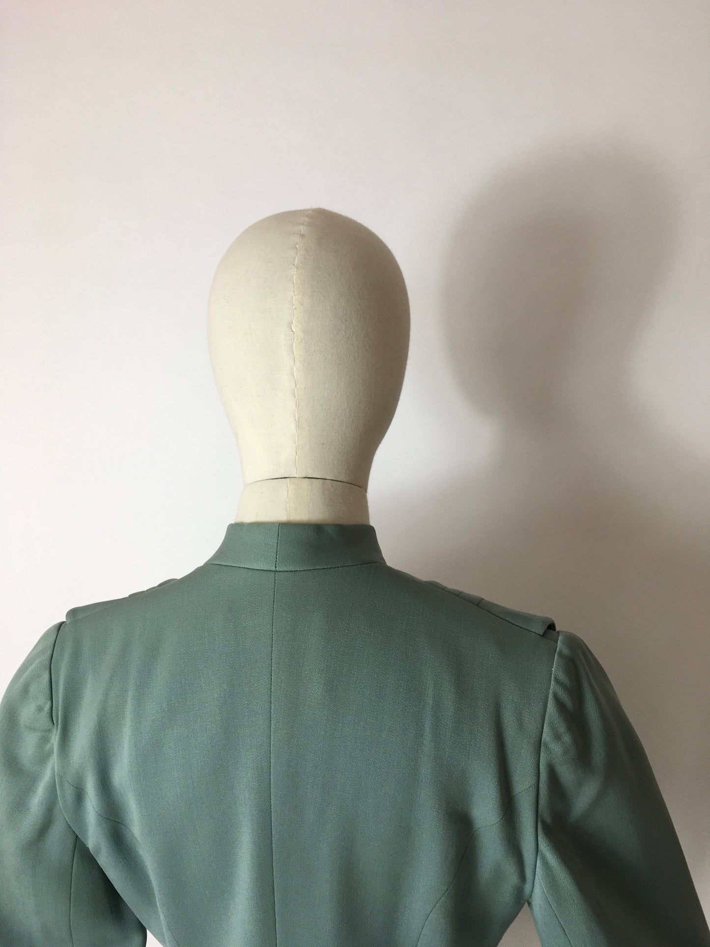 Original 1940’s Black Label ‘ Lilli Ann ‘ - In the Most Beautiful Soft Duck Egg Colour Pallet