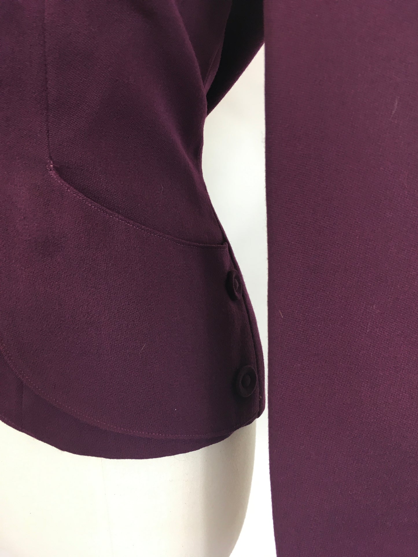 Original 1940’s Stunning Fitted Jacket - In A Divine Deep Plum Colour way