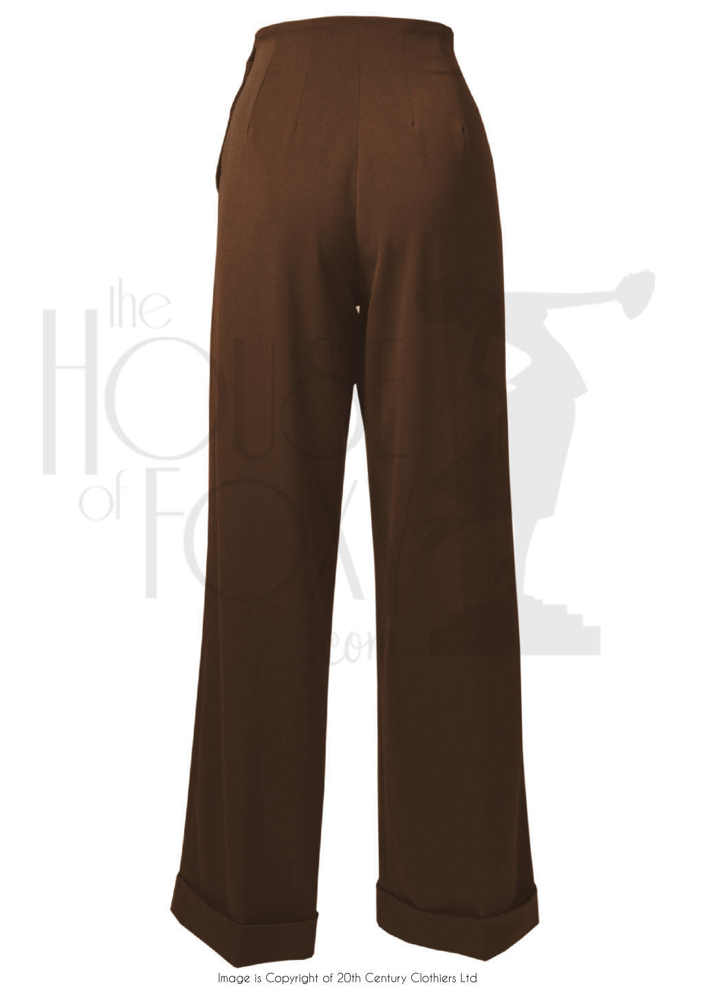 House of Foxy 1940’s Swing Pants in Brown