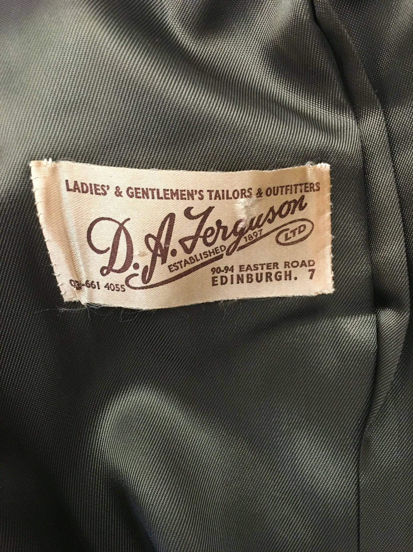 Original 1950’s FABULOUS Green Check Jacket/ Coat - Classic 50’s Styling & Great Pockets