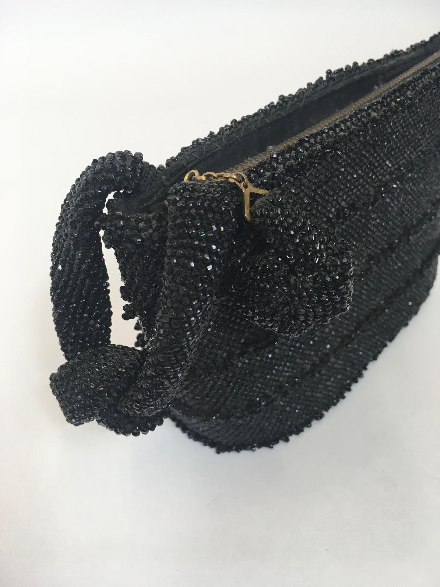 Original Late 1940's Early 1950's Evening Bag - Made From Bugle Beads