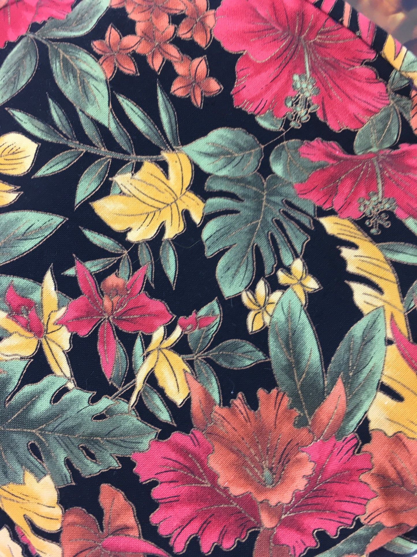 Original late 1920’s Handbag - Faux Tortoiseshell Clasp and Autumnal Brights Fabric