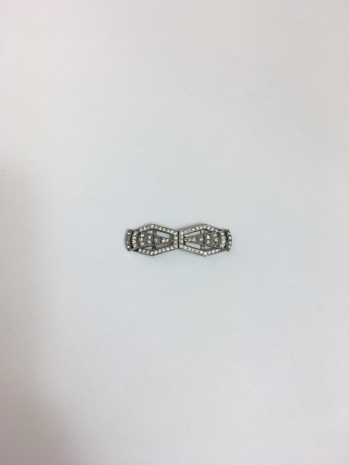 Original 1920's / 1930's Art Deco Evening Buckle - In Sparkling Paste Stones