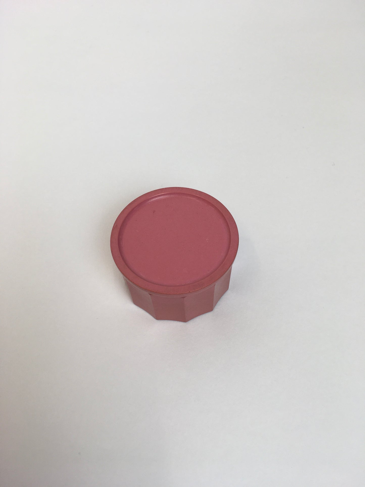 Original 1930s Celluloid Dressing Table Pot - With a Floral Motif In soft Lilac, Muted Yellow and Grassy Greens