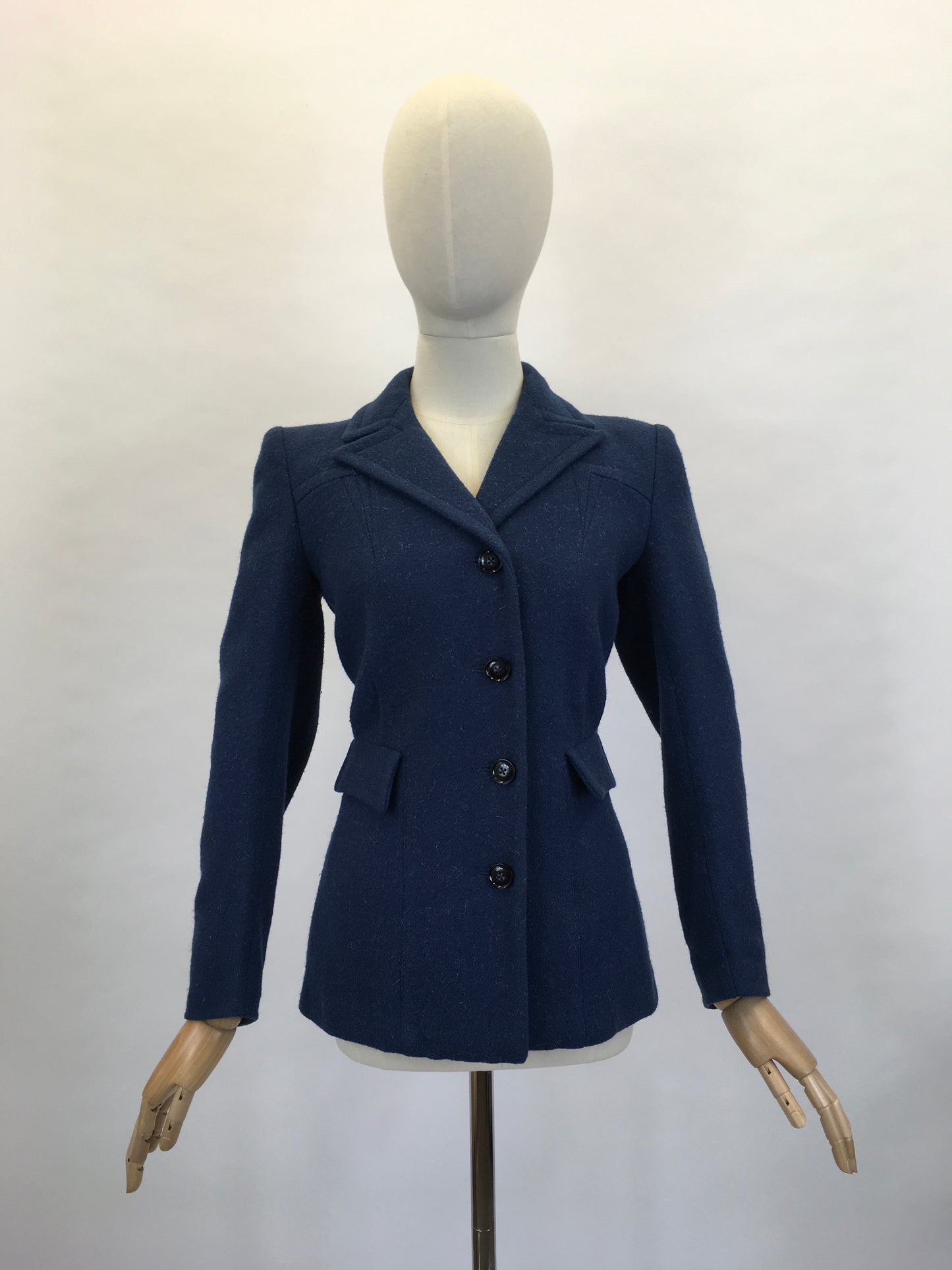 Original 1940’s Fabulous Blue Flecked Woollen Jacket - ‘ Orndale’ Made In England Label
