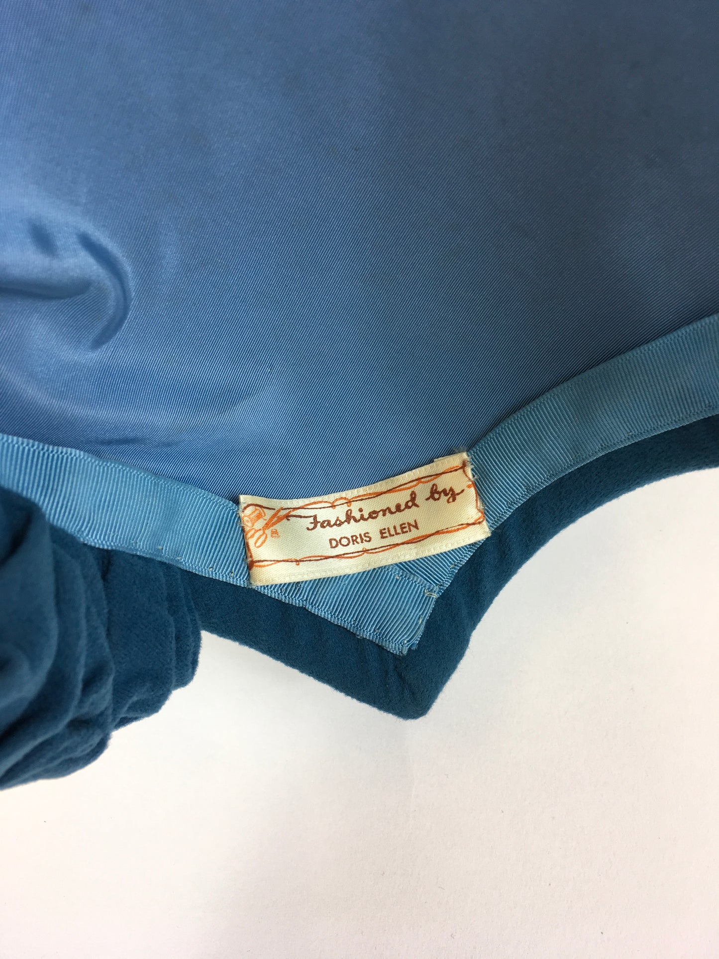 Original Late 1940’s early 1950’s Darling Structured Hat - In A Warm Teal