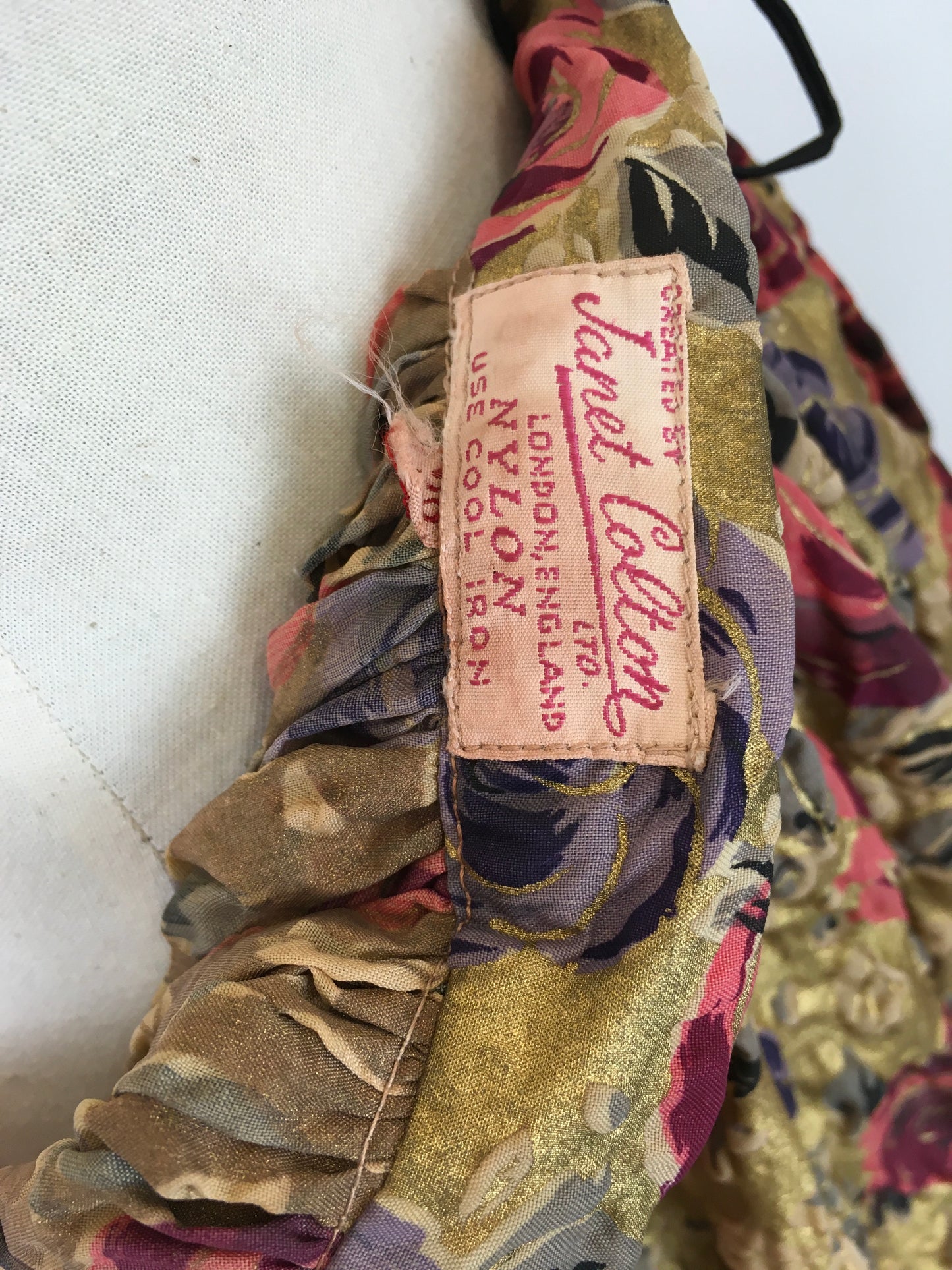 Original 1950’s FABULOUS ‘ Jayne Colton ltd ‘ Skirt - In Rich Gold, Warm Berries & Purples