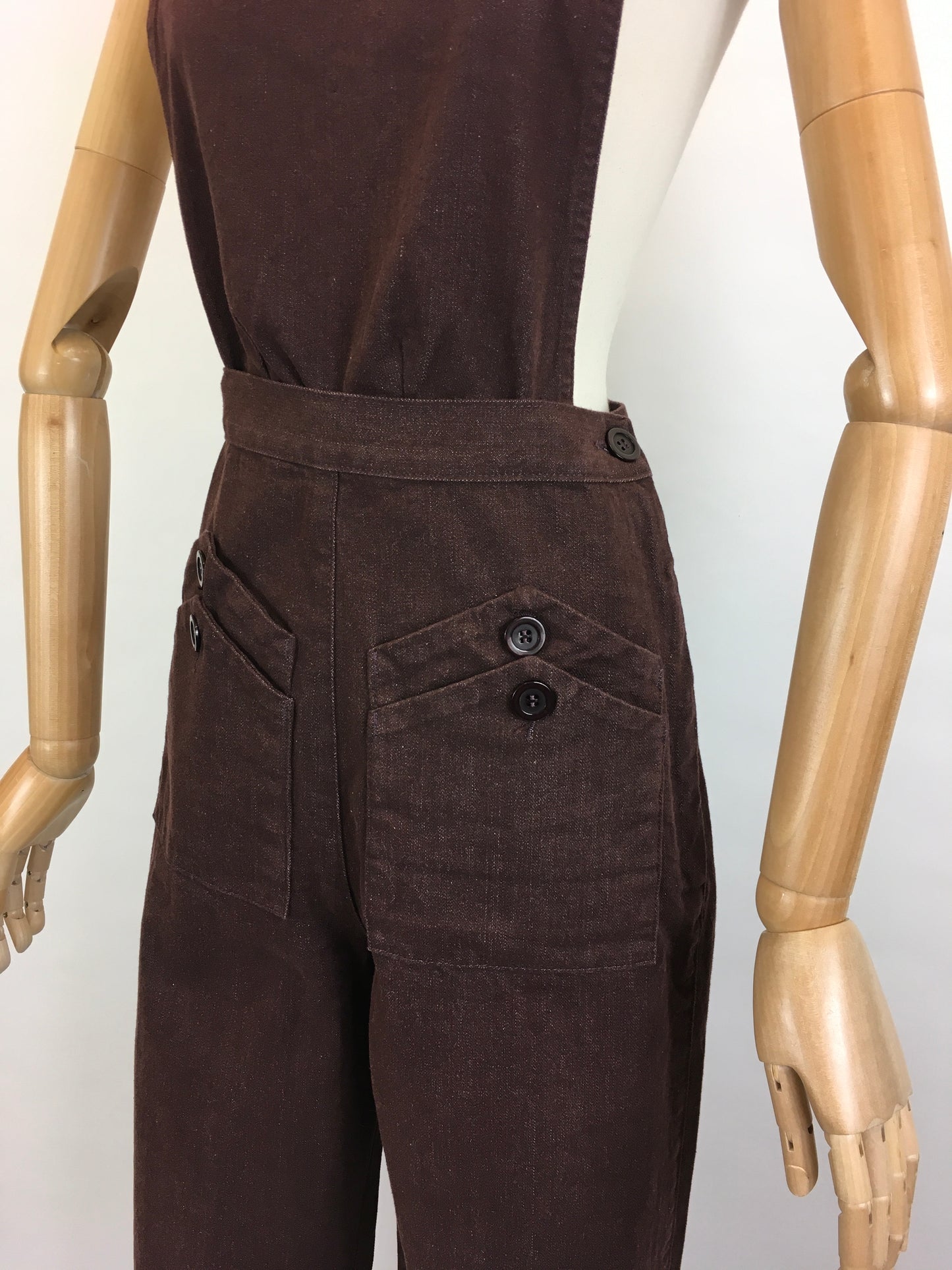 Freddie’s Of Pinewood - Home Companion Dungarees In Brown