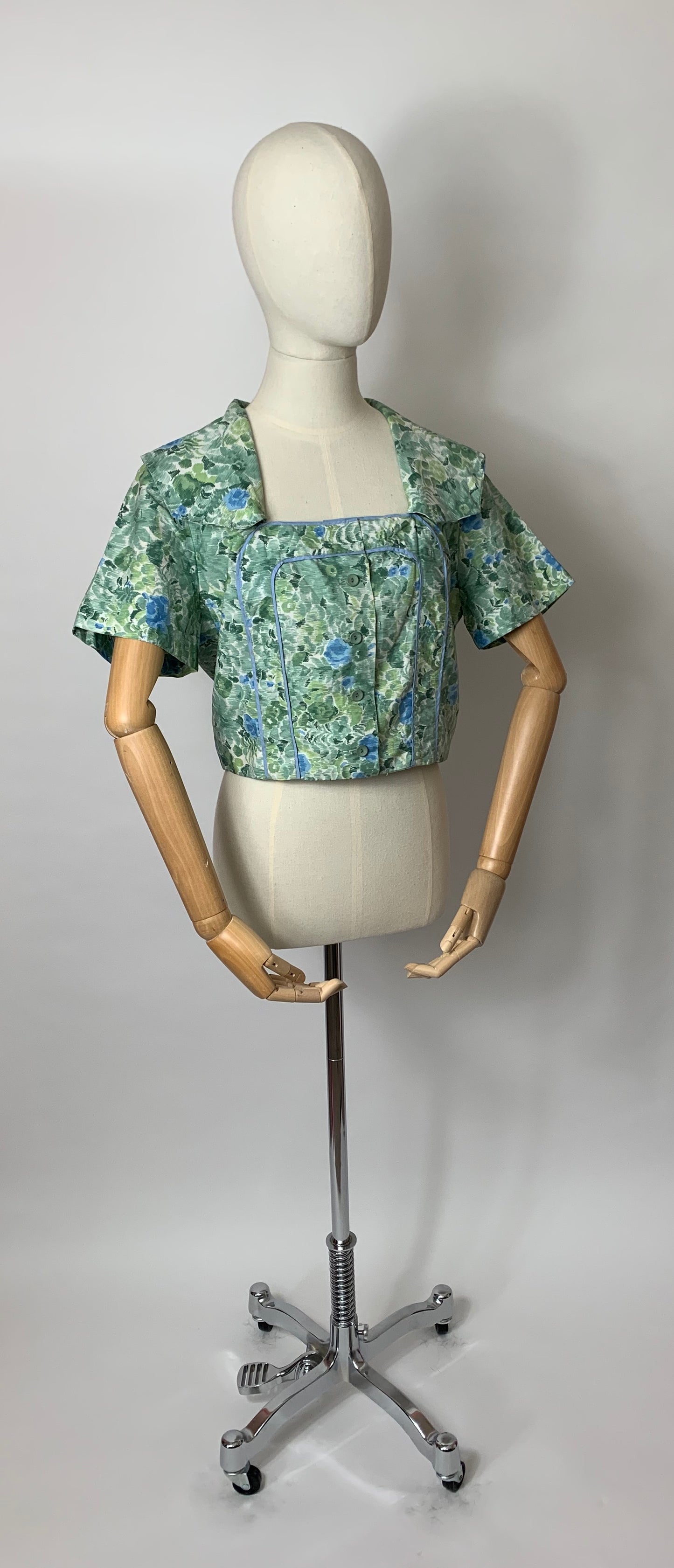 Original 1950s Horrockses Fashions Jacket / Bolero - In a Lovely Summertime Floral