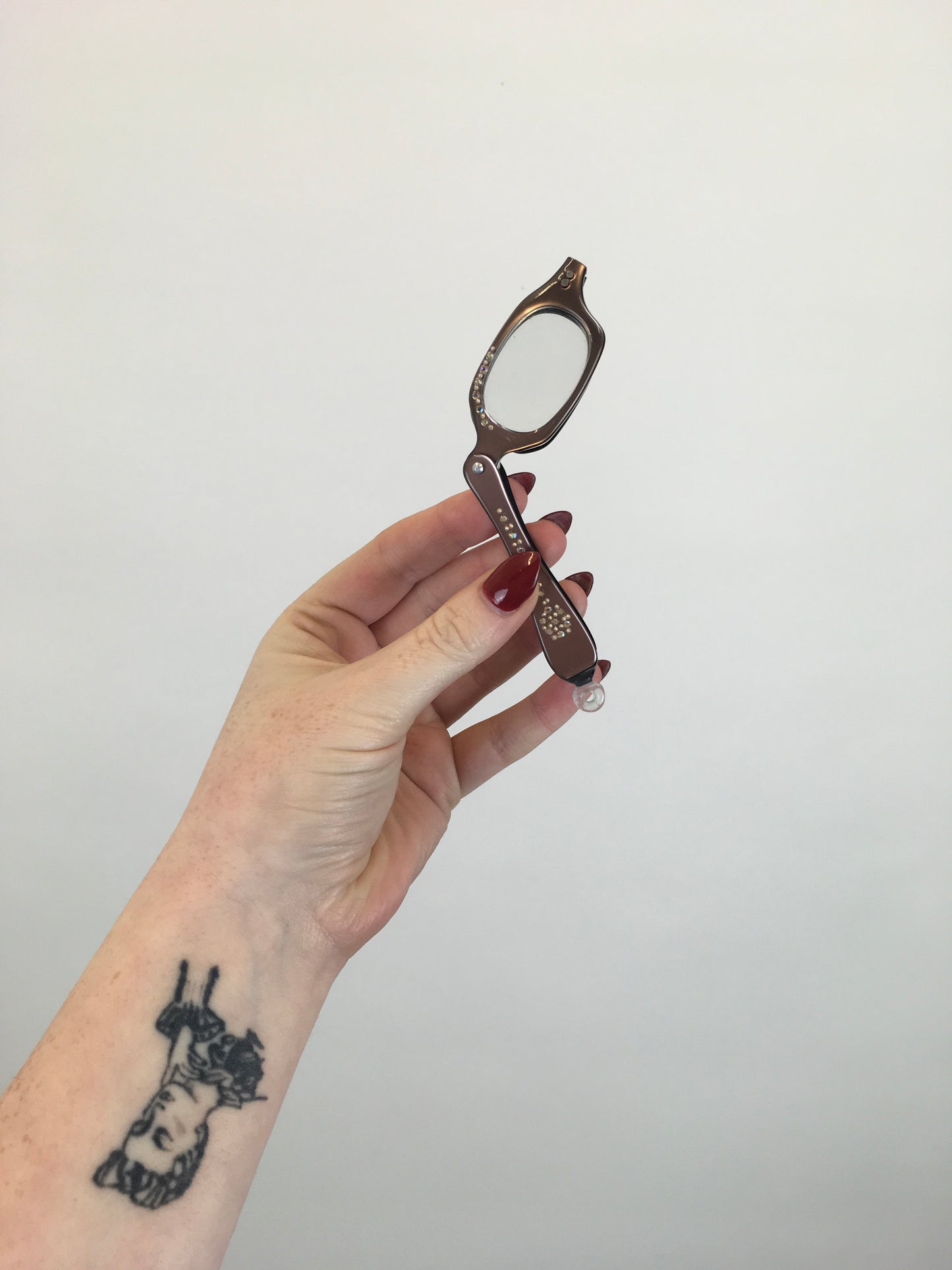 Original 1950’s Longettes - In A Mushroom Colour with Paste Embellishments