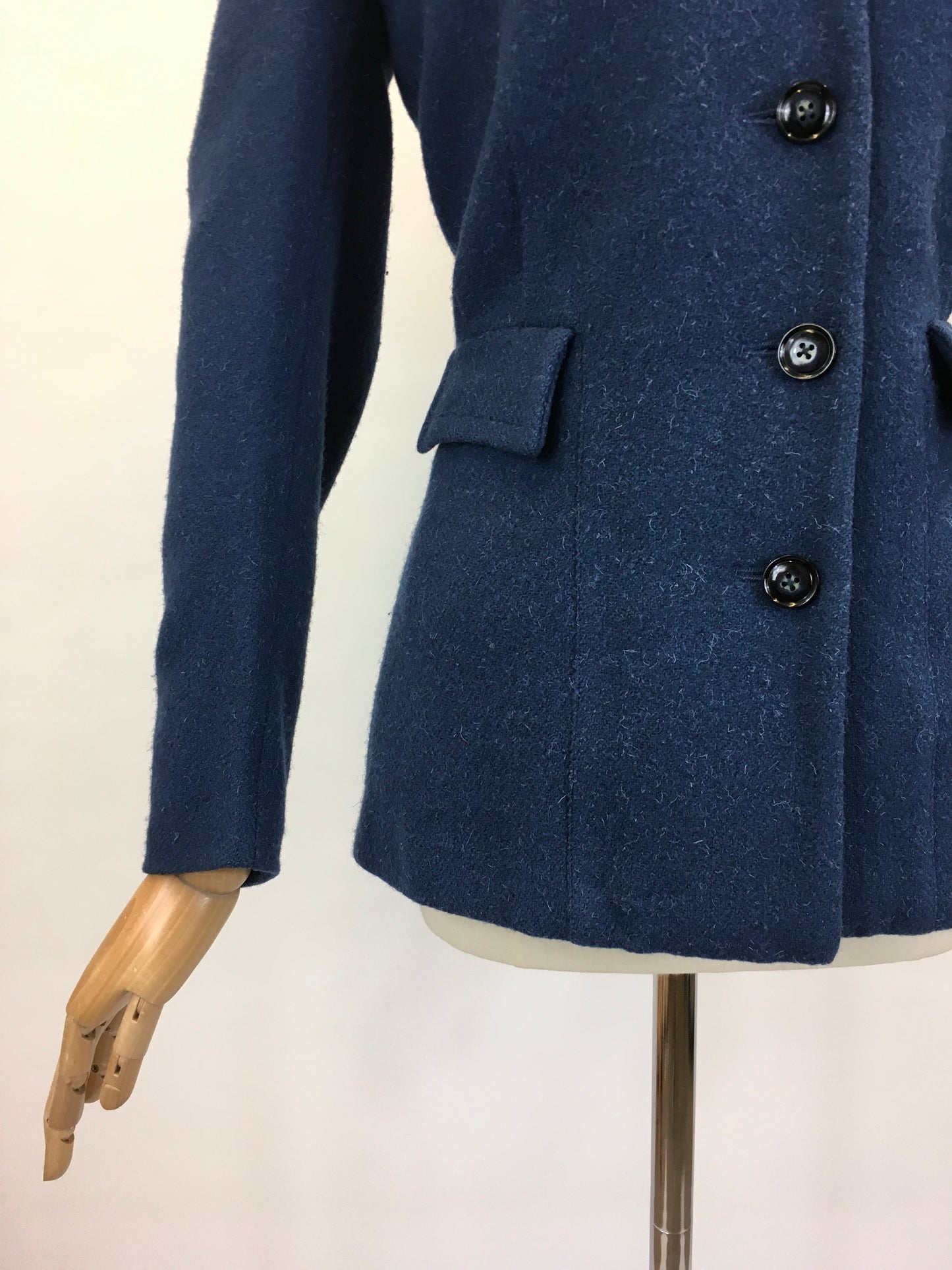 Original 1940’s Fabulous Blue Flecked Woollen Jacket - ‘ Orndale’ Made In England Label