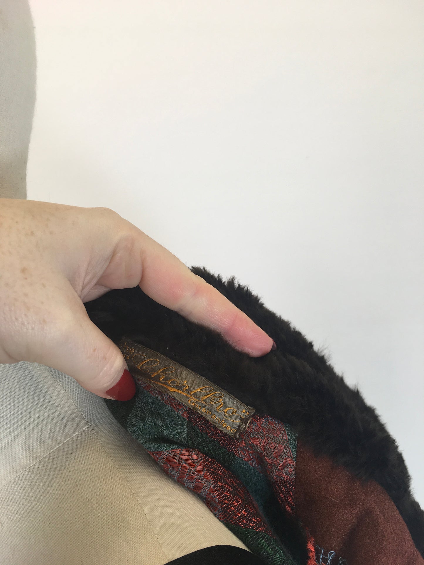 Original Sensational 1920's/ 1930's Art Deco Coat - In A Warm Cinnamon With Rabbit Fur Collar