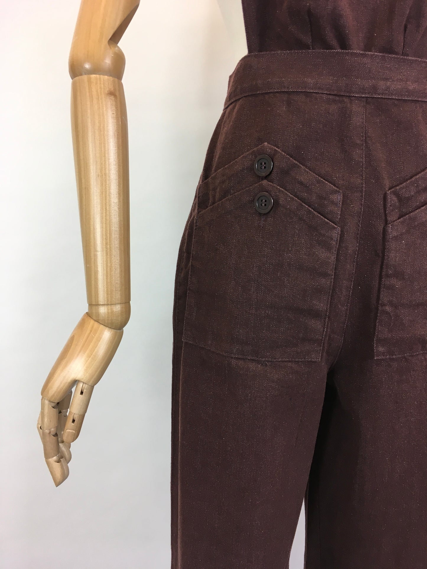 Freddie’s Of Pinewood - Home Companion Dungarees In Brown