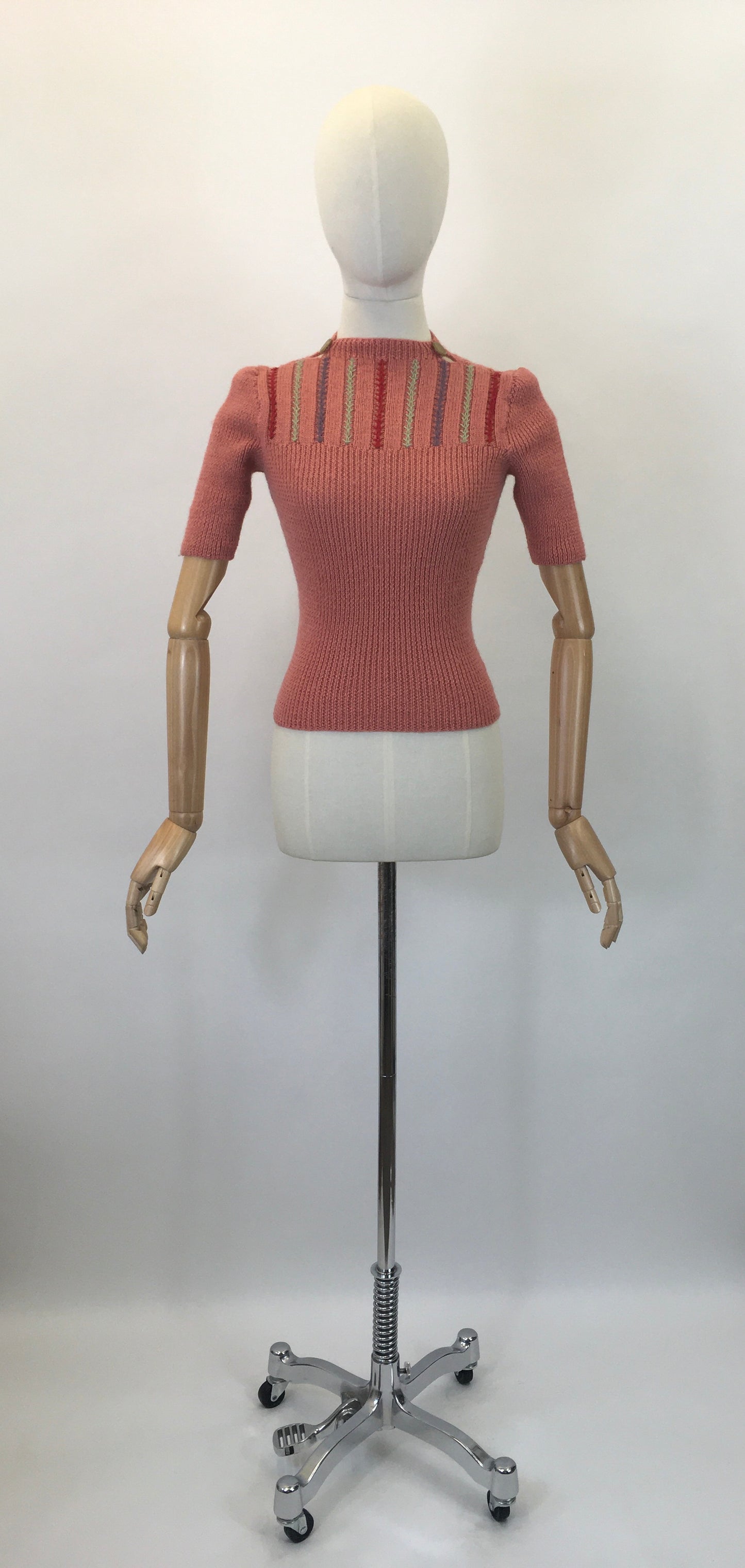 Recently Handknitted By ' Linda Boddison' - Original 1940's Reproduction Knitwear