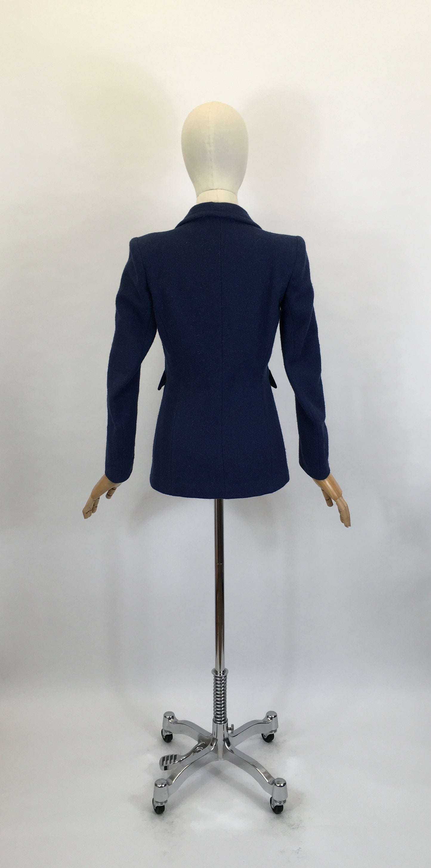 Original 1940’s Fabulous Blue Flecked Woollen Jacket - ‘ Orndale’ Made In England Label