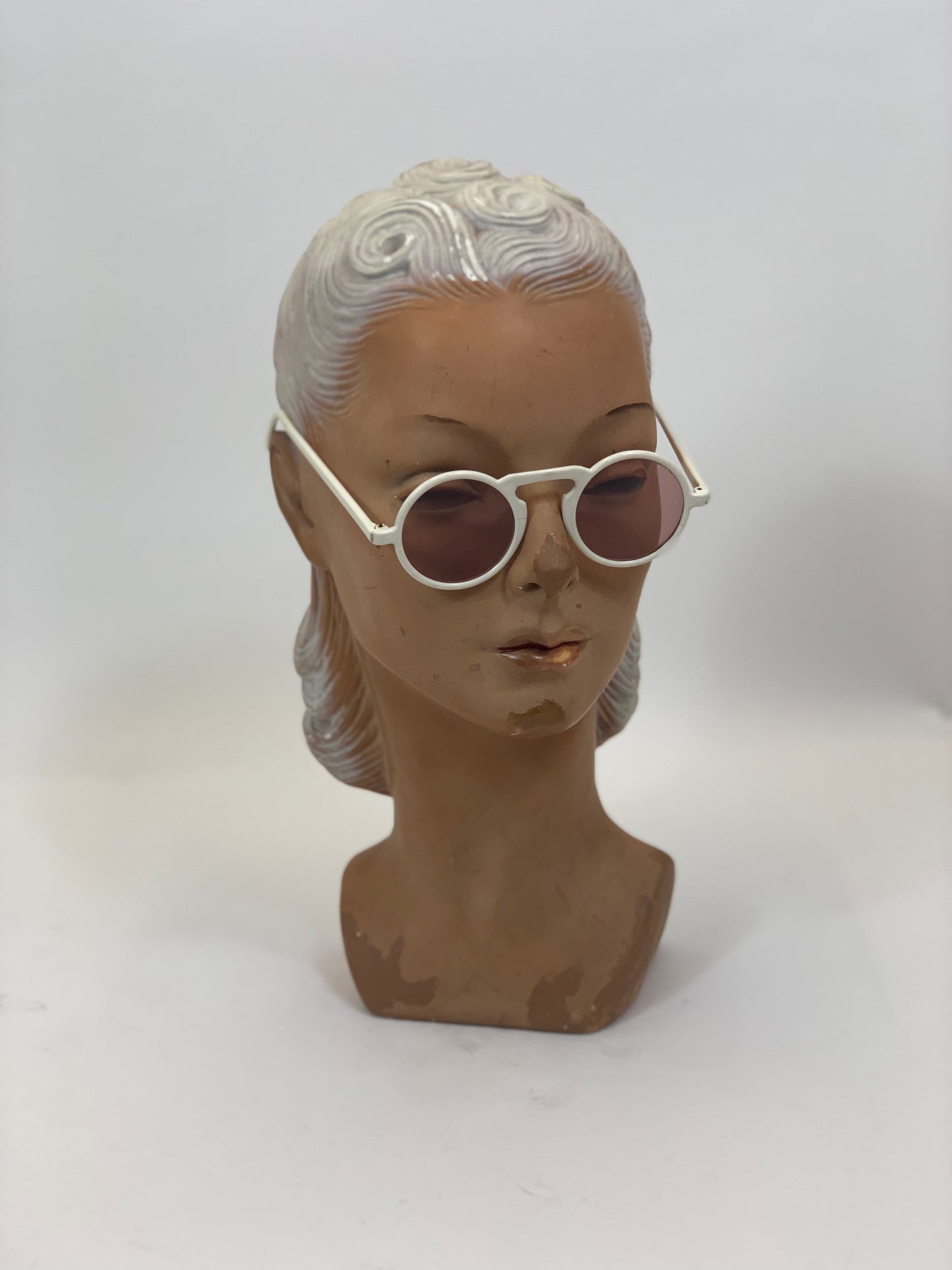 Original 1940’s Tinted Sunglasses - white