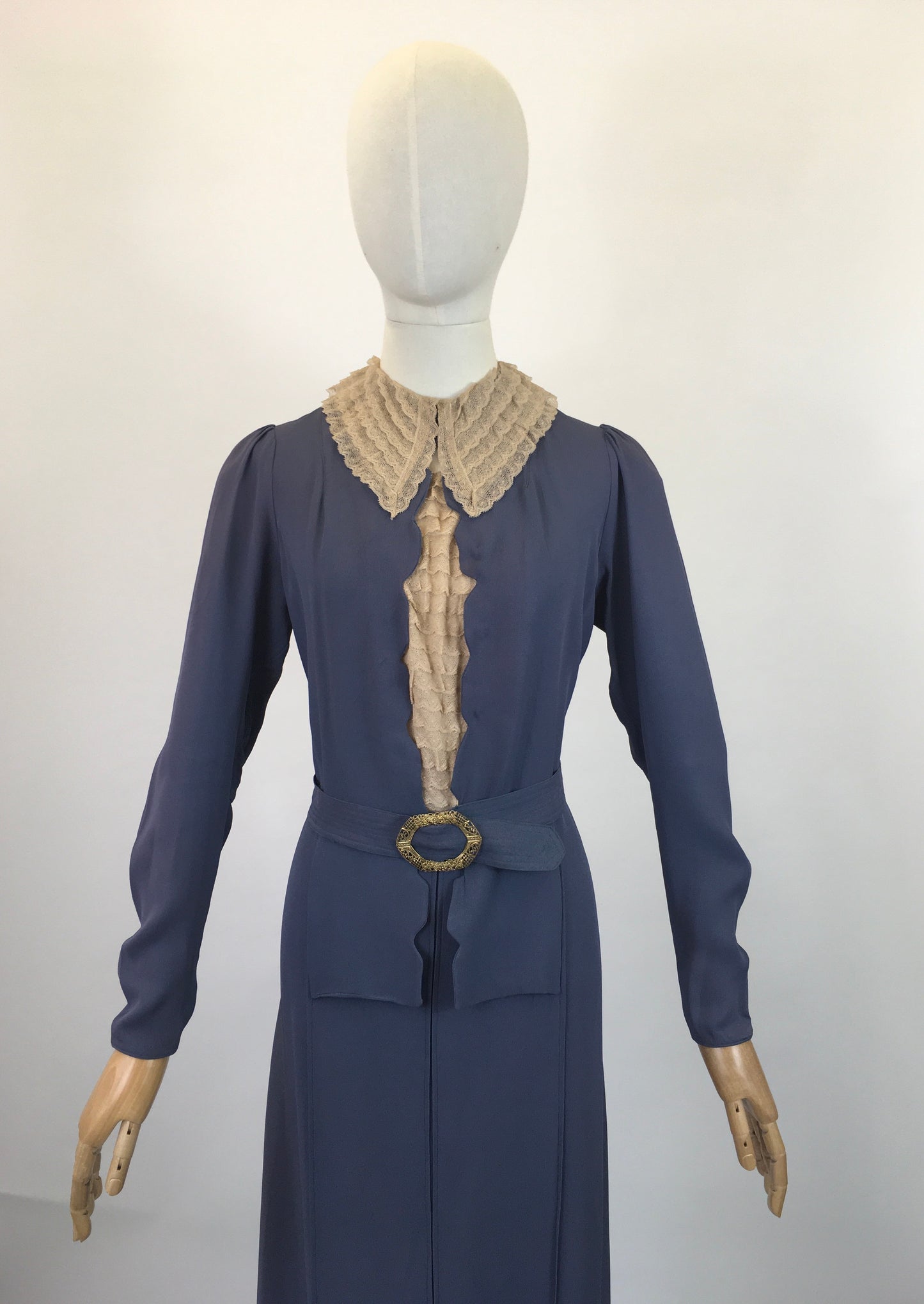 Original 1930’s Amazing Dress - in Slate Blue