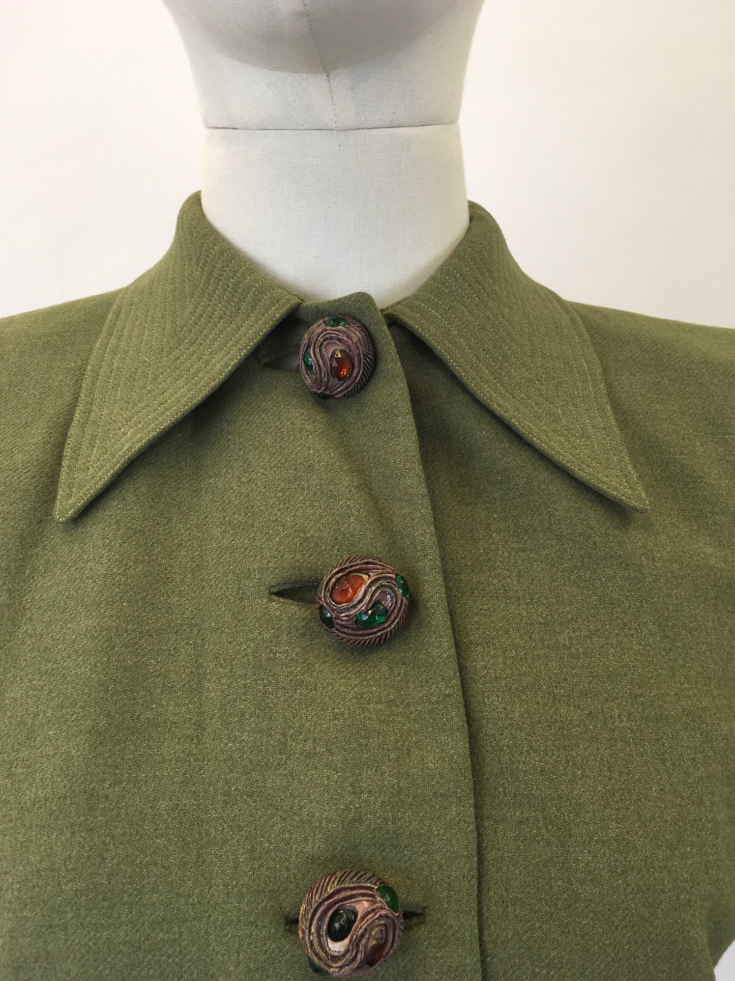 Original 40's Darling Jacket - in Sage Green