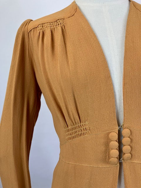 Original Gorgeous 1930’s Summer Coat - Orange