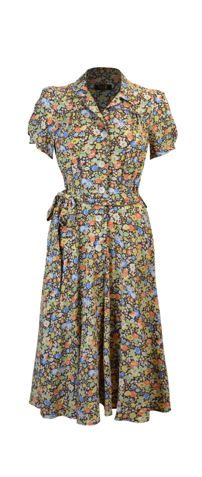 House of Foxy 40’s Shirtwaister dress in Autumn Posy