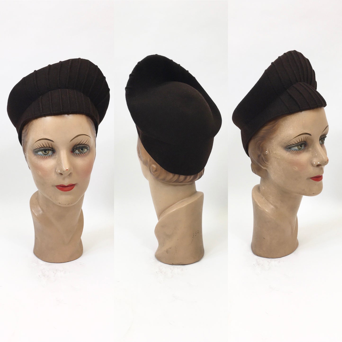 Original 1940’s Amazing Hat - Chocolate Brown