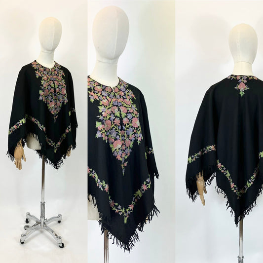 Original Amazing  30’s/40’s Capelet - Hand Embroidered
