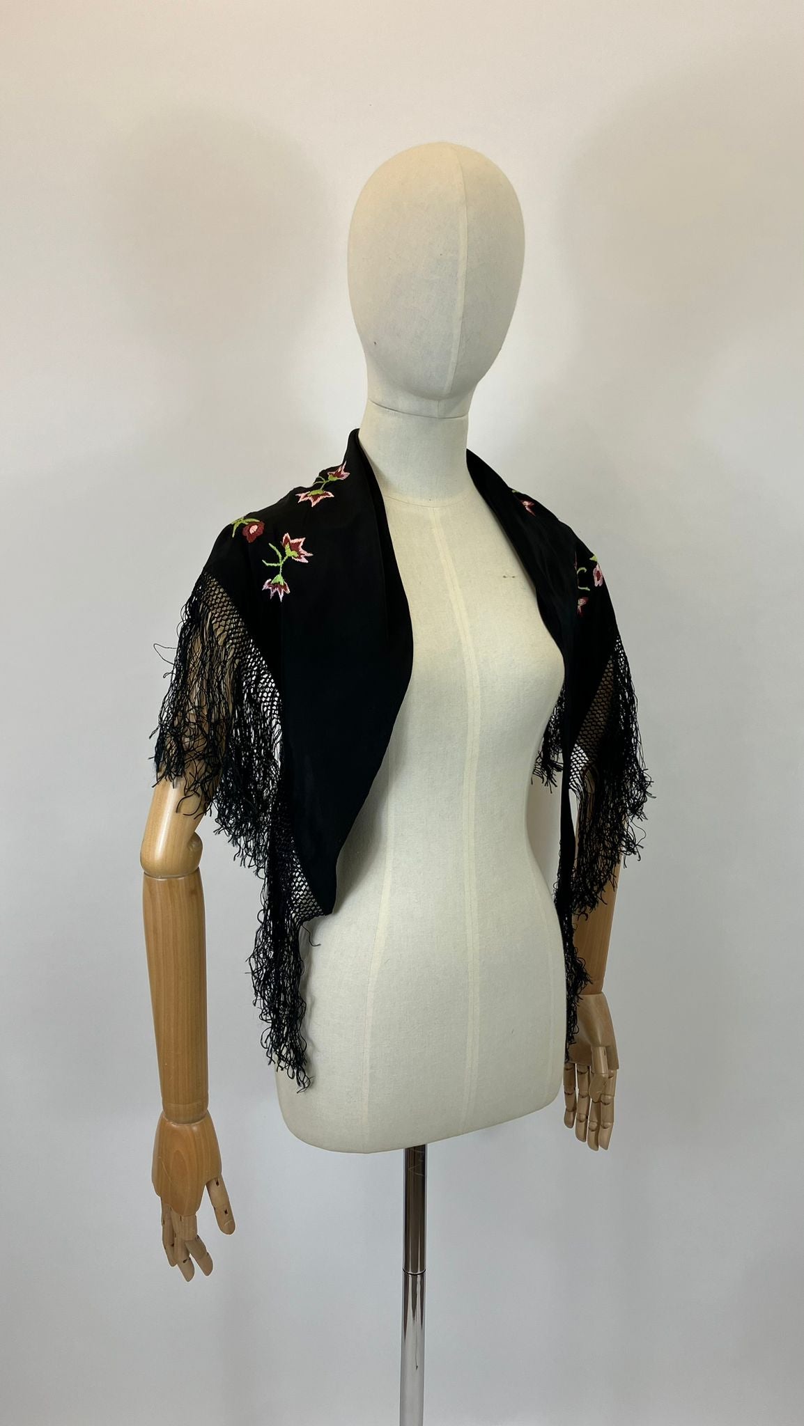 Original Fabulous Early Shawl - Hand embroidered