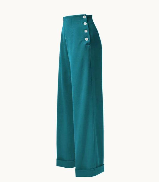House of Foxy 1940’s Swing Pants in Teal