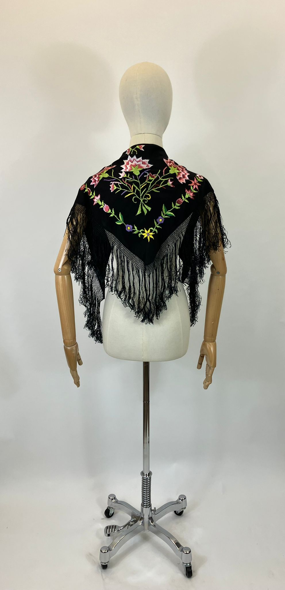 Original Fabulous Early Shawl - Hand embroidered