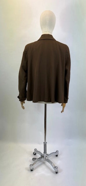 Original 1940’s American Swing Jacket - in Brown