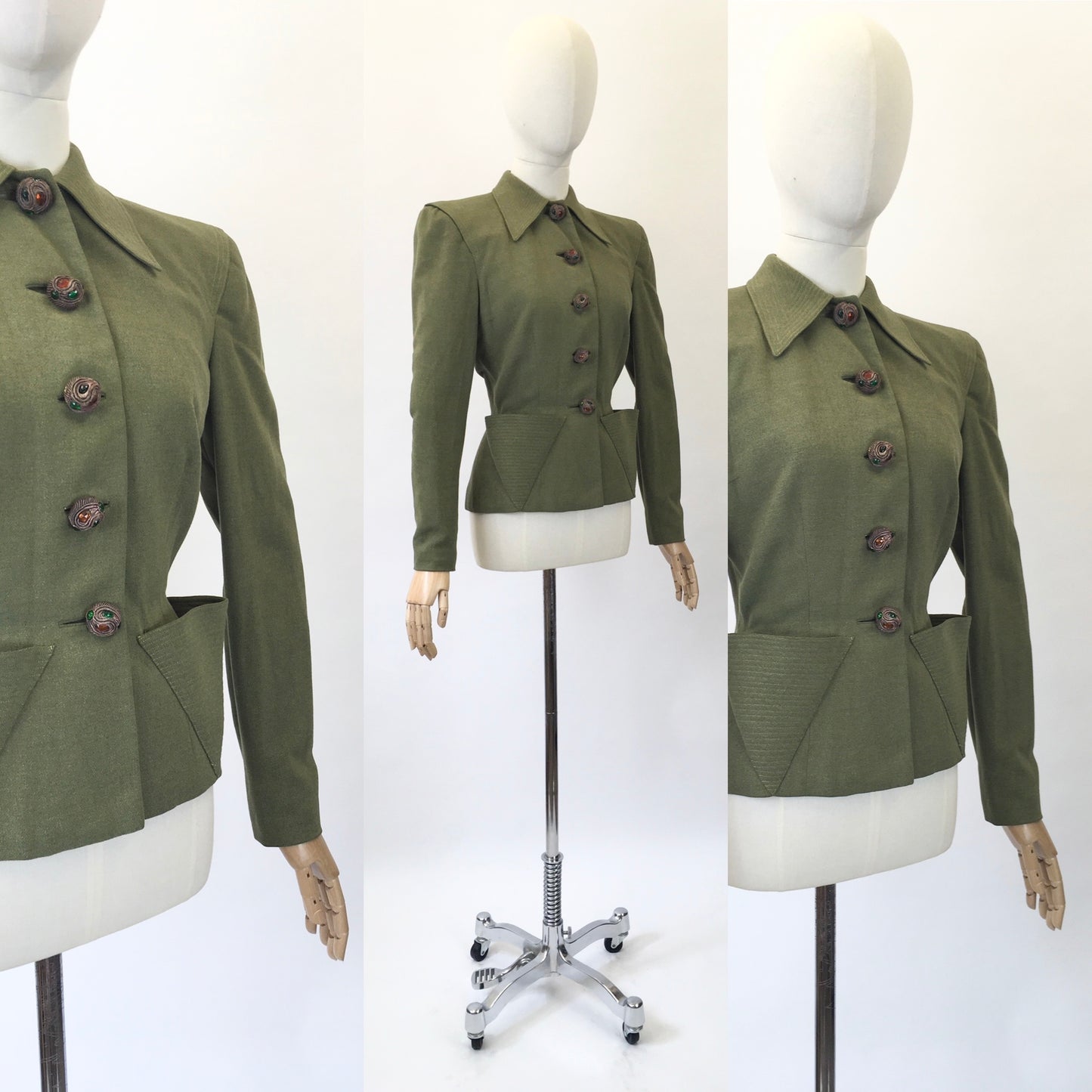 Original 40's Darling Jacket - in Sage Green