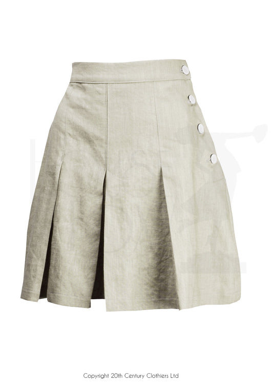 House of Foxy 1930’s / 1940’s Pleated Shorts - In Linen